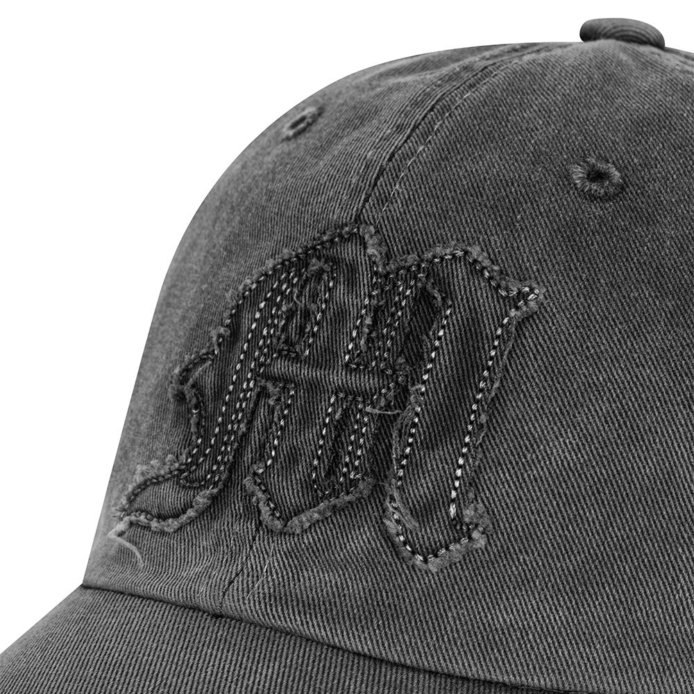 MUSINSA | MAHAGRID RAW CUT PIGMENT BALL CAP CHARCOAL