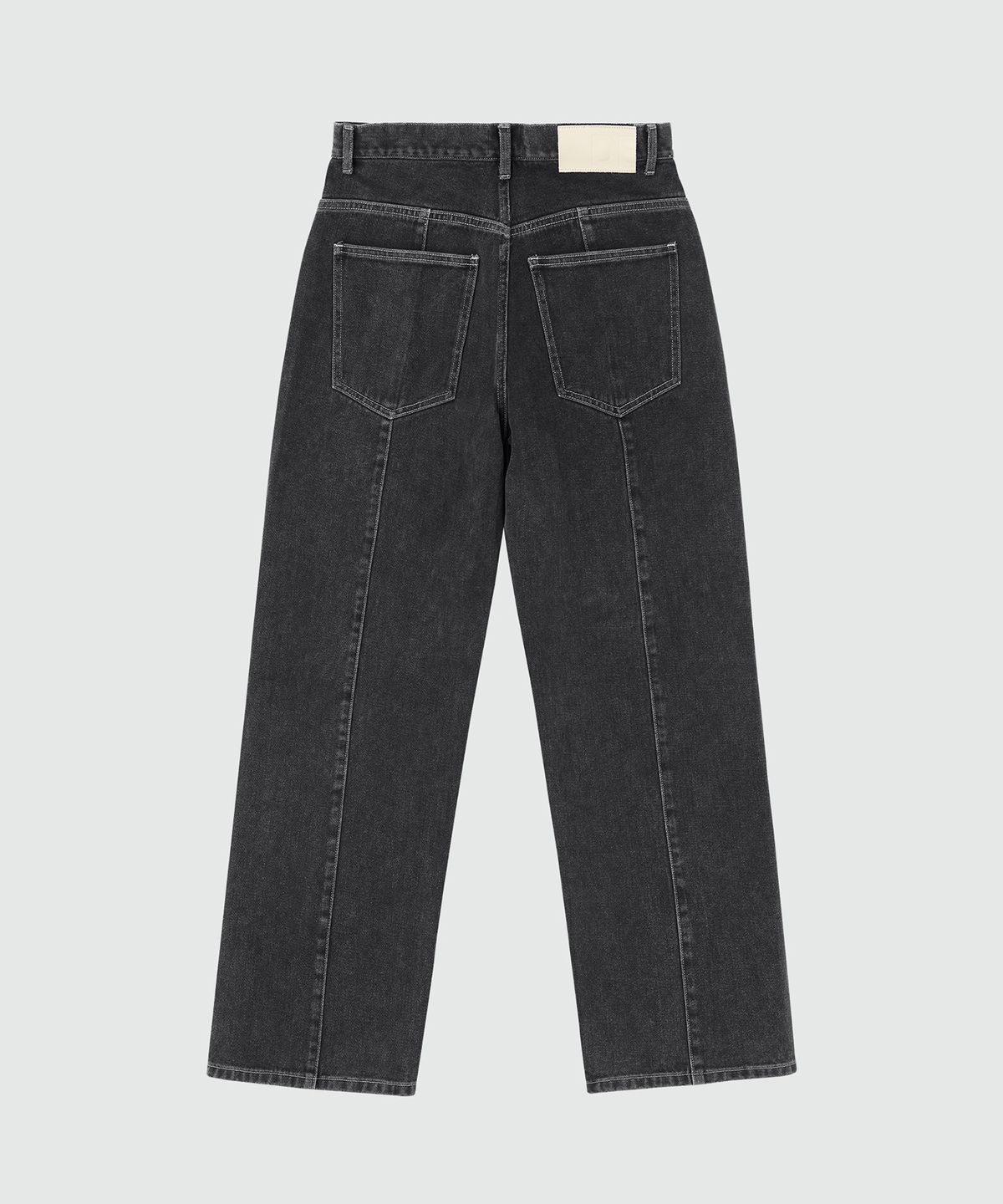 데케트(DECET) Center Incision Wide Jeans DCPT028Black