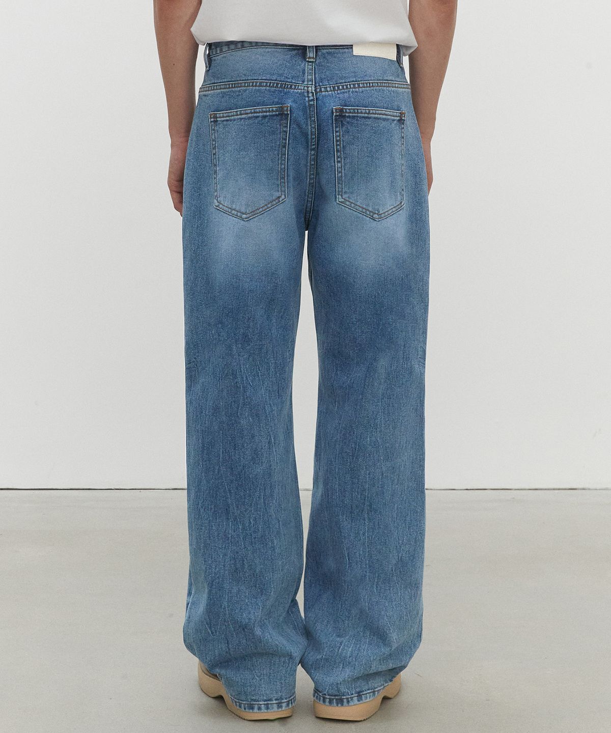 데케트(DECET) Loose Flared Wide Jeans DCPT029Blue