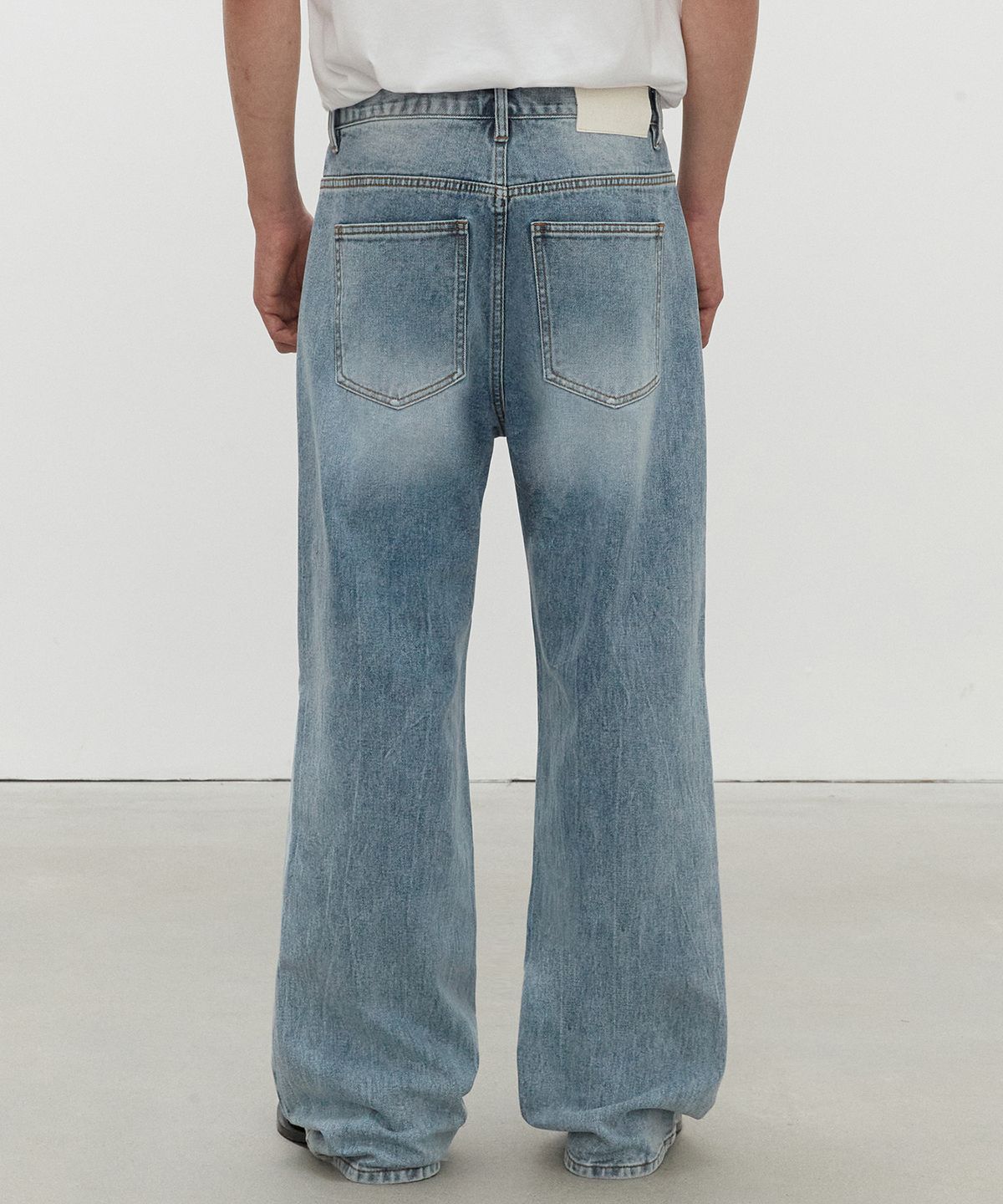 데케트(DECET) Loose Flared Wide Jeans DCPT029LightBlue