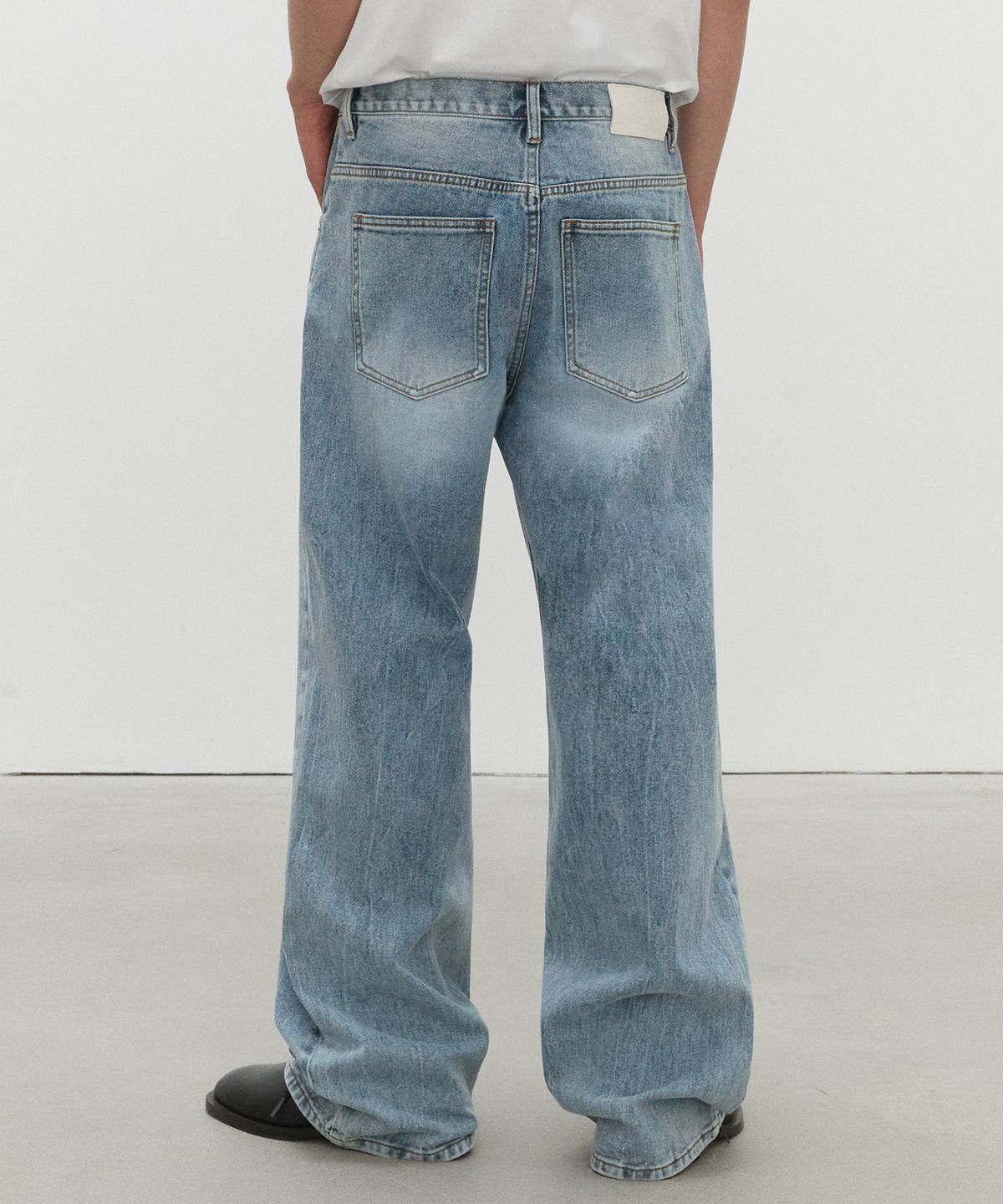 데케트(DECET) Loose Flared Wide Jeans DCPT029LightBlue