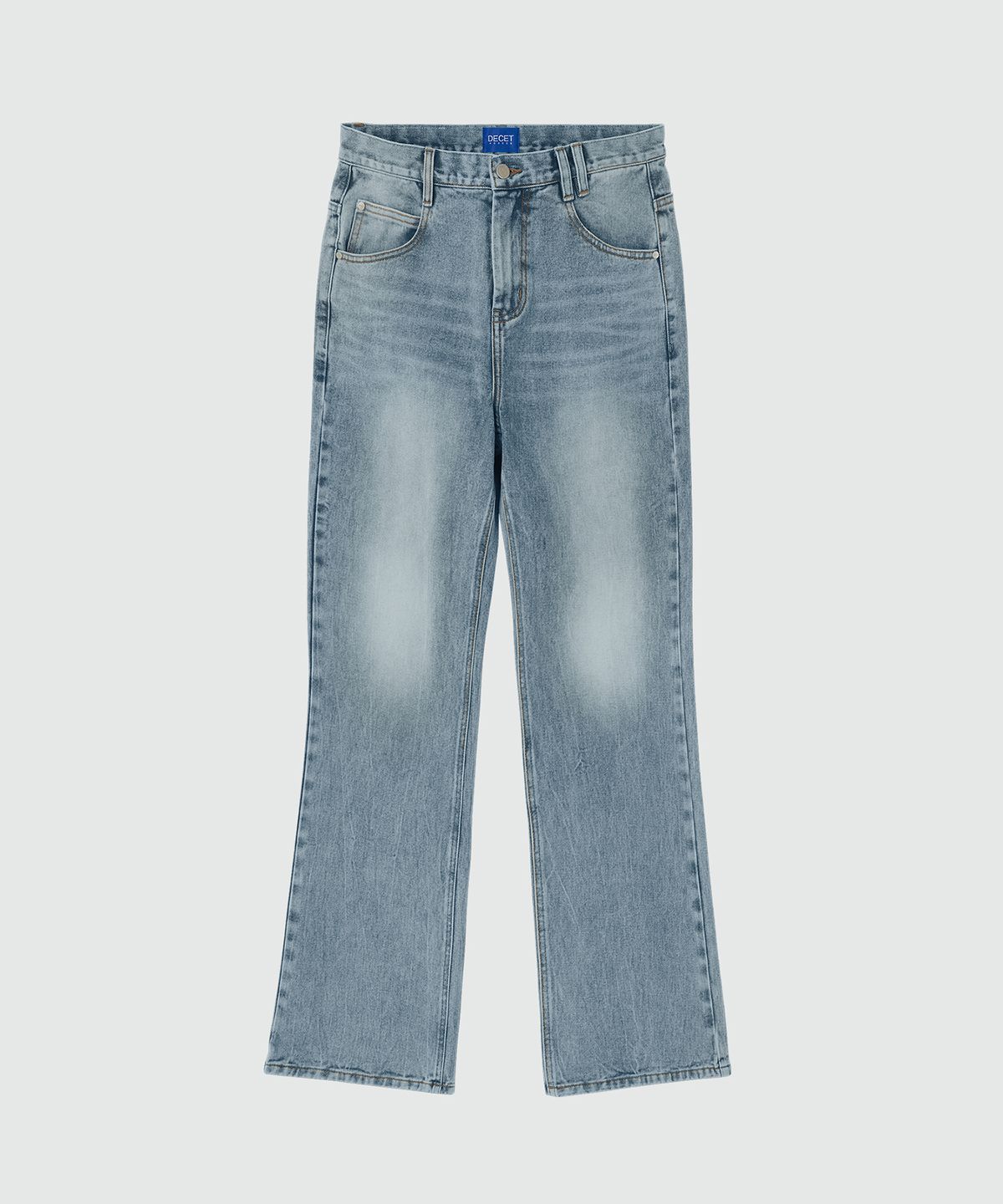 데케트(DECET) Loose Flared Wide Jeans DCPT029LightBlue