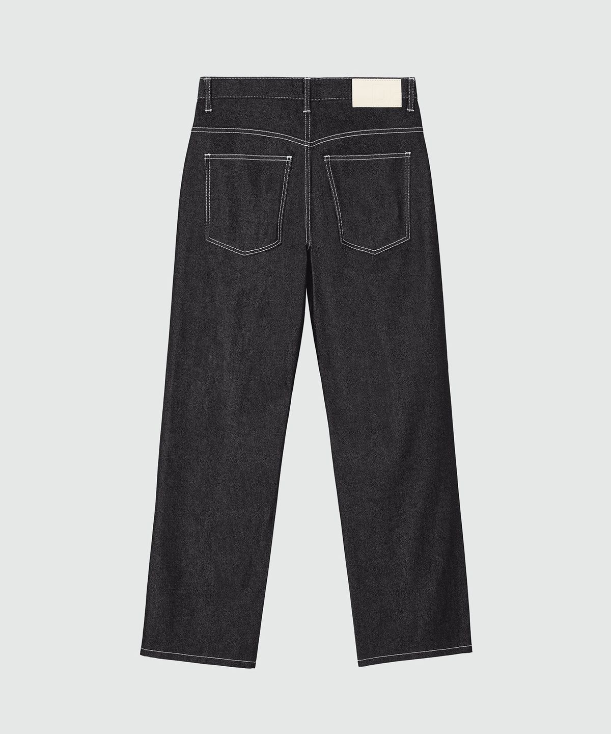 데케트(DECET) Deep Pleats Wide Jeans DCPT030CPBlack