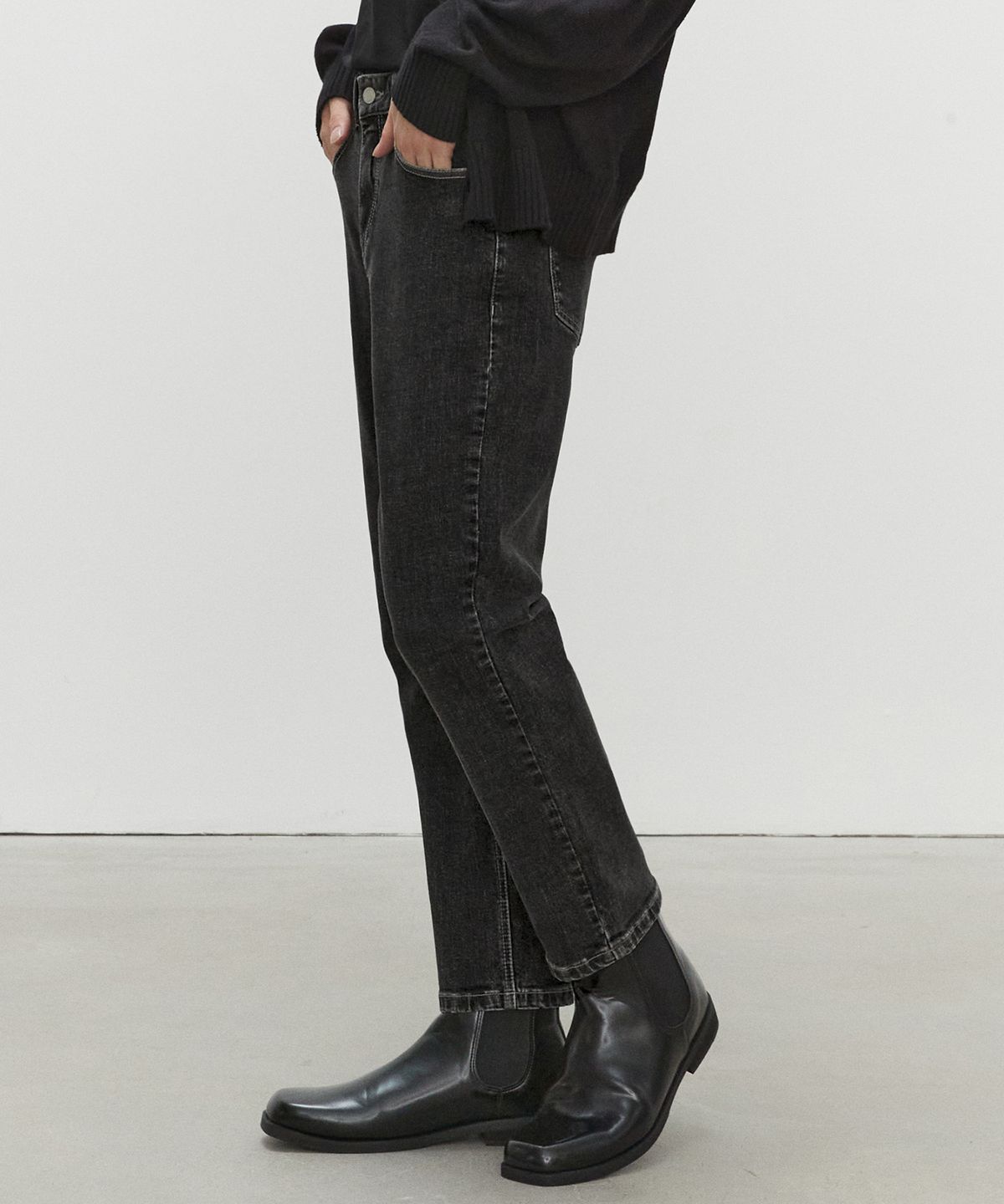 데케트(DECET) Dawn Slim Jeans DCPT032_Black