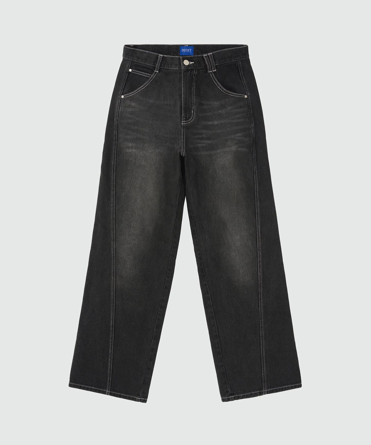 데케트(DECET) Curved Wide Jeans DCPT033Black