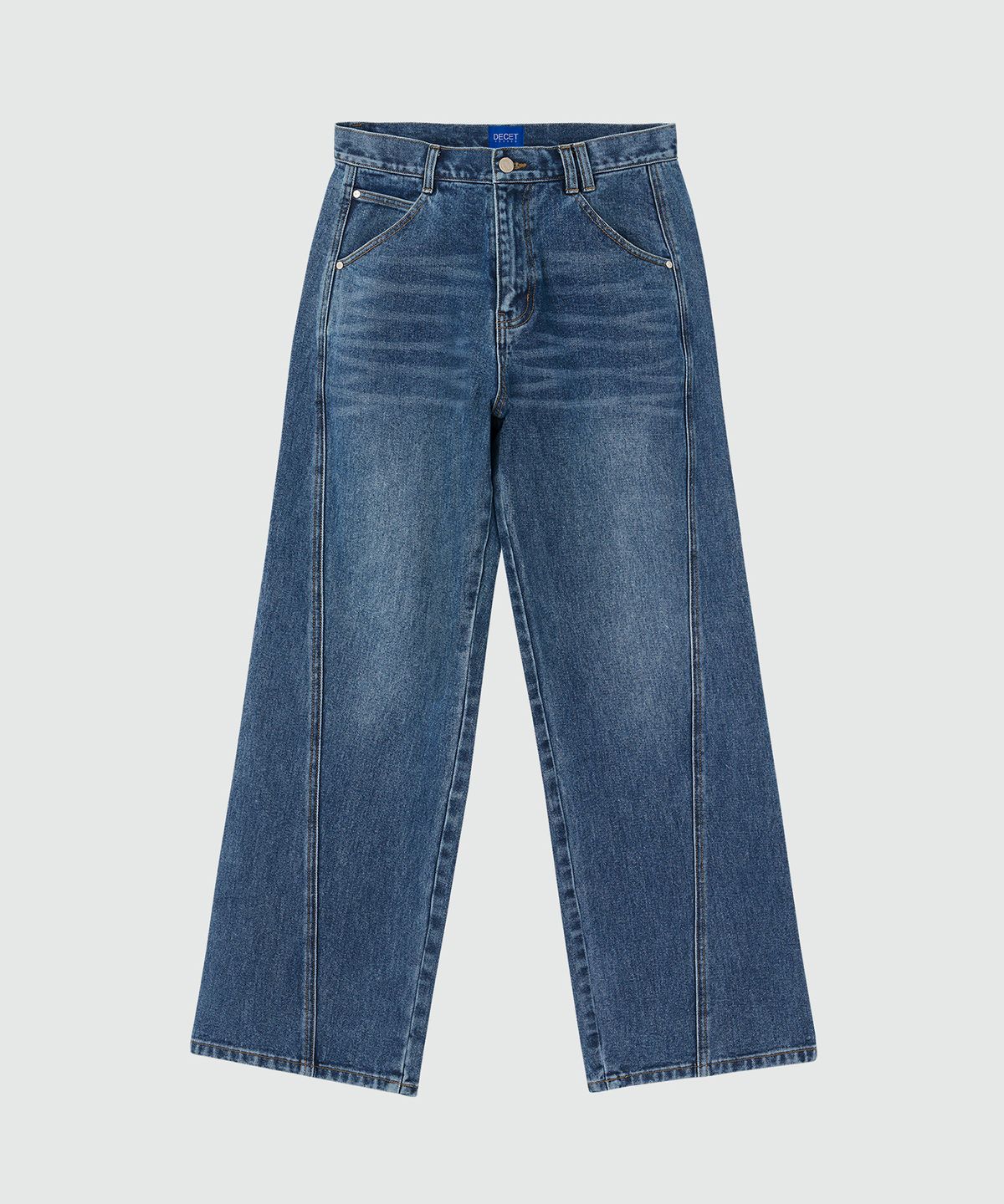 데케트(DECET) Curved Wide Jeans DCPT033Blue