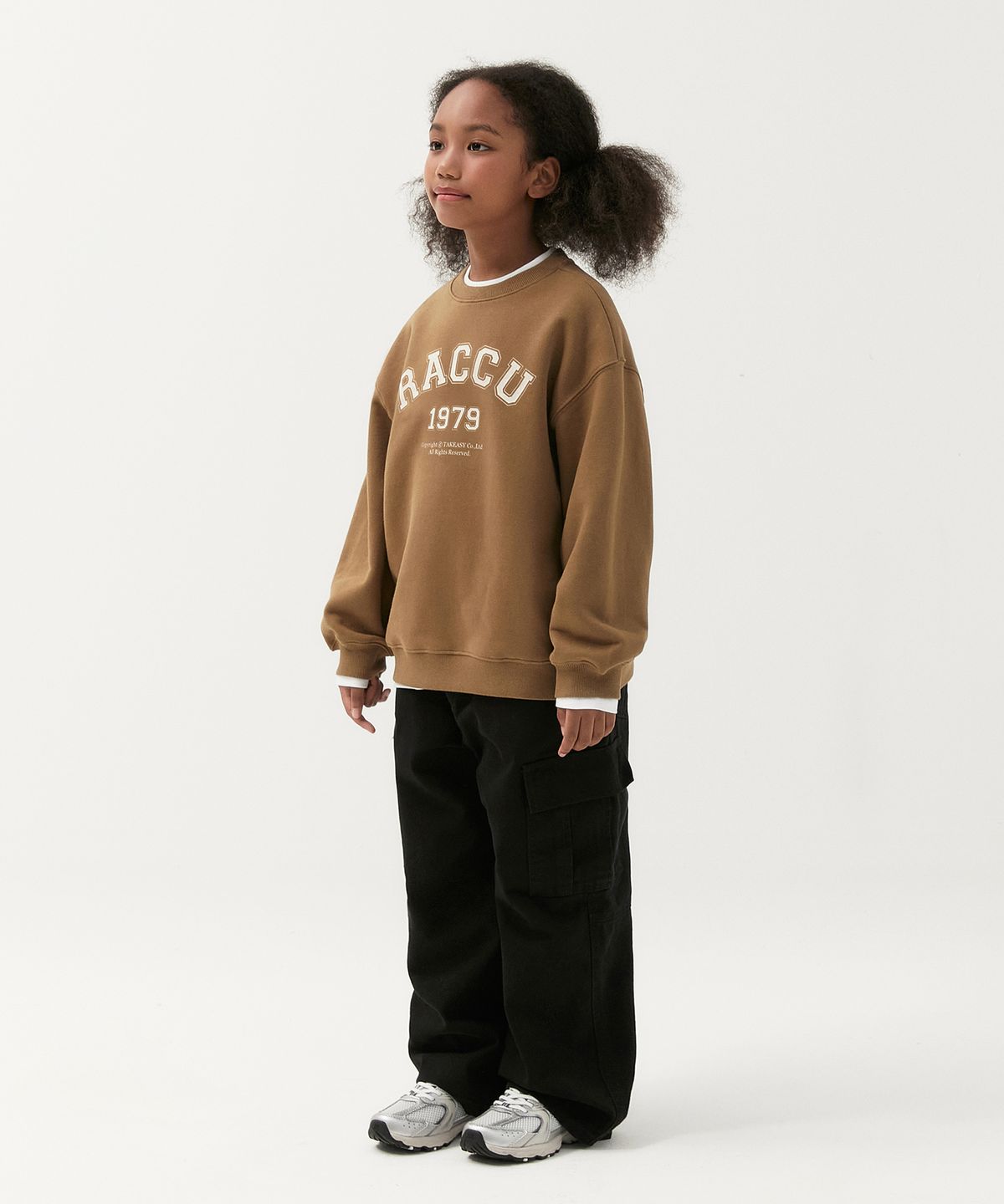 테이크이지 키즈(TAKEASY KIDS) 워시드 카고 팬츠(블랙)