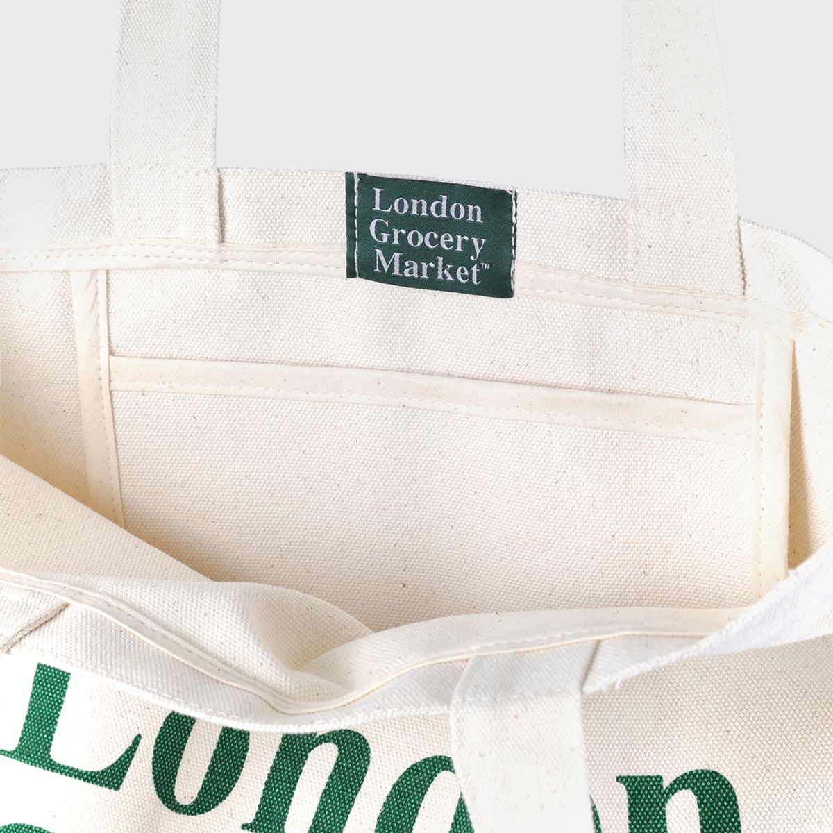 런던그로서리마켓(LONDON GROCERY MARKET) Grocery Bag (Natural)
