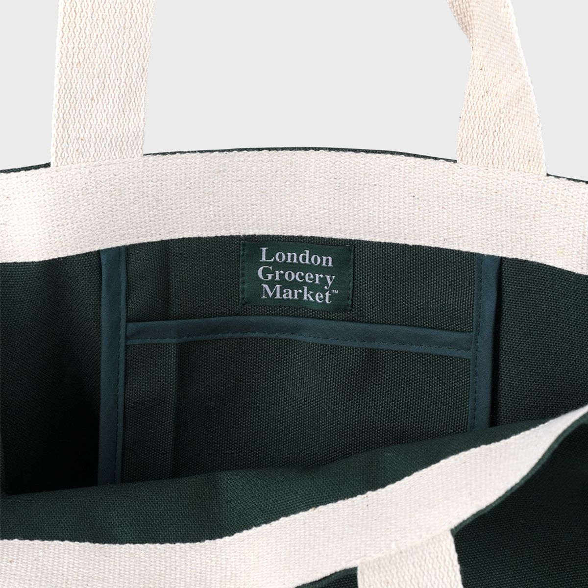 런던그로서리마켓(LONDON GROCERY MARKET) Book Bag (Forest Green)