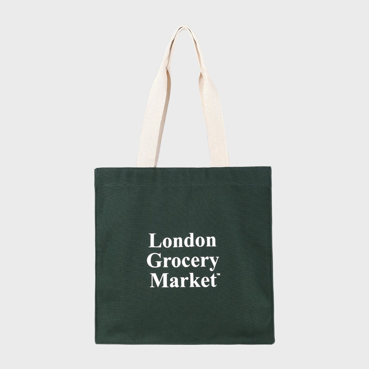 런던그로서리마켓(LONDON GROCERY MARKET) Book Bag (Forest Green)