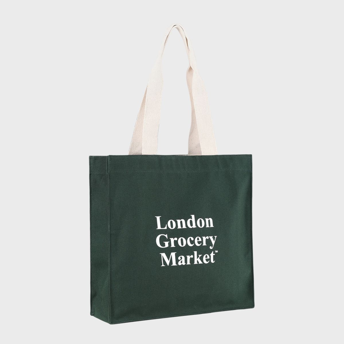 런던그로서리마켓(LONDON GROCERY MARKET) Book Bag (Forest Green)