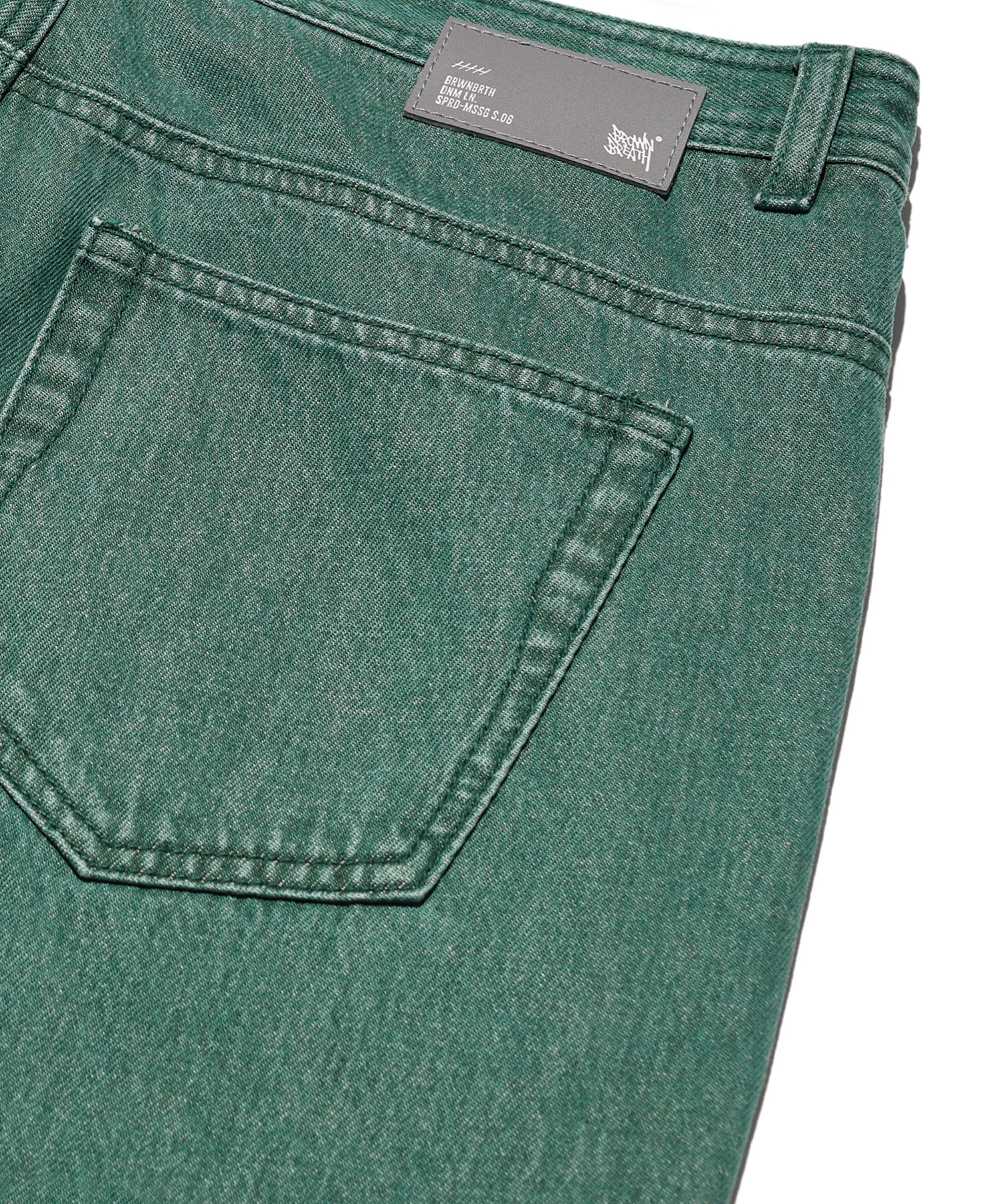★韓国の人気★【BROWNBREATH】★MSSG COLOR JEA.N★ジーパン★ 브라운브레스(BROWNBREATH) MSSG COLOR JEAN - GREEN - 사이즈