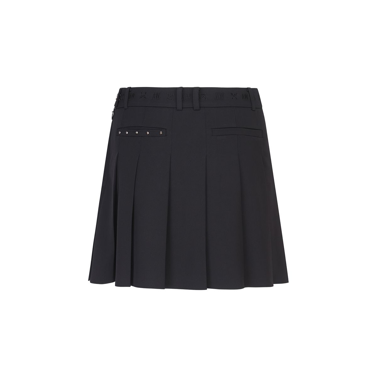 어뉴골프(ANEW GOLF) W LOGO BAND POINT PLEATS SQ_BK