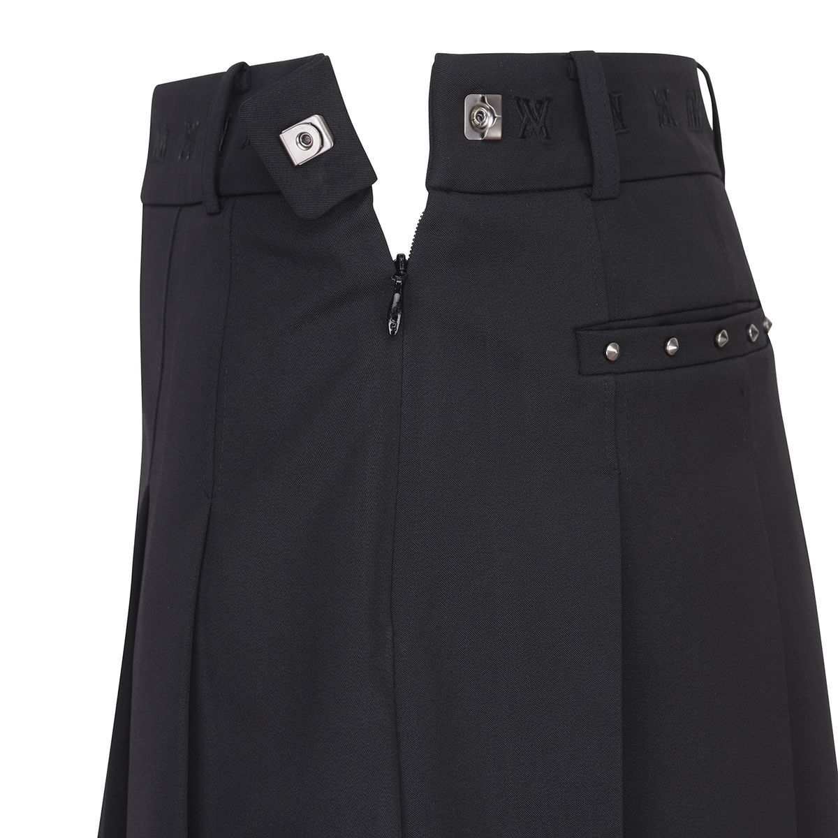 어뉴골프(ANEW GOLF) W LOGO BAND POINT PLEATS SQ_BK