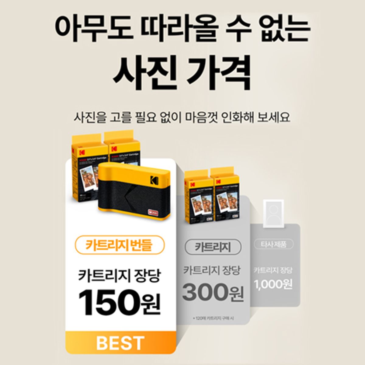 코닥 카메라(KODAK CAMERA) 미니2 ERA M200 (카트리지 8매 내장)