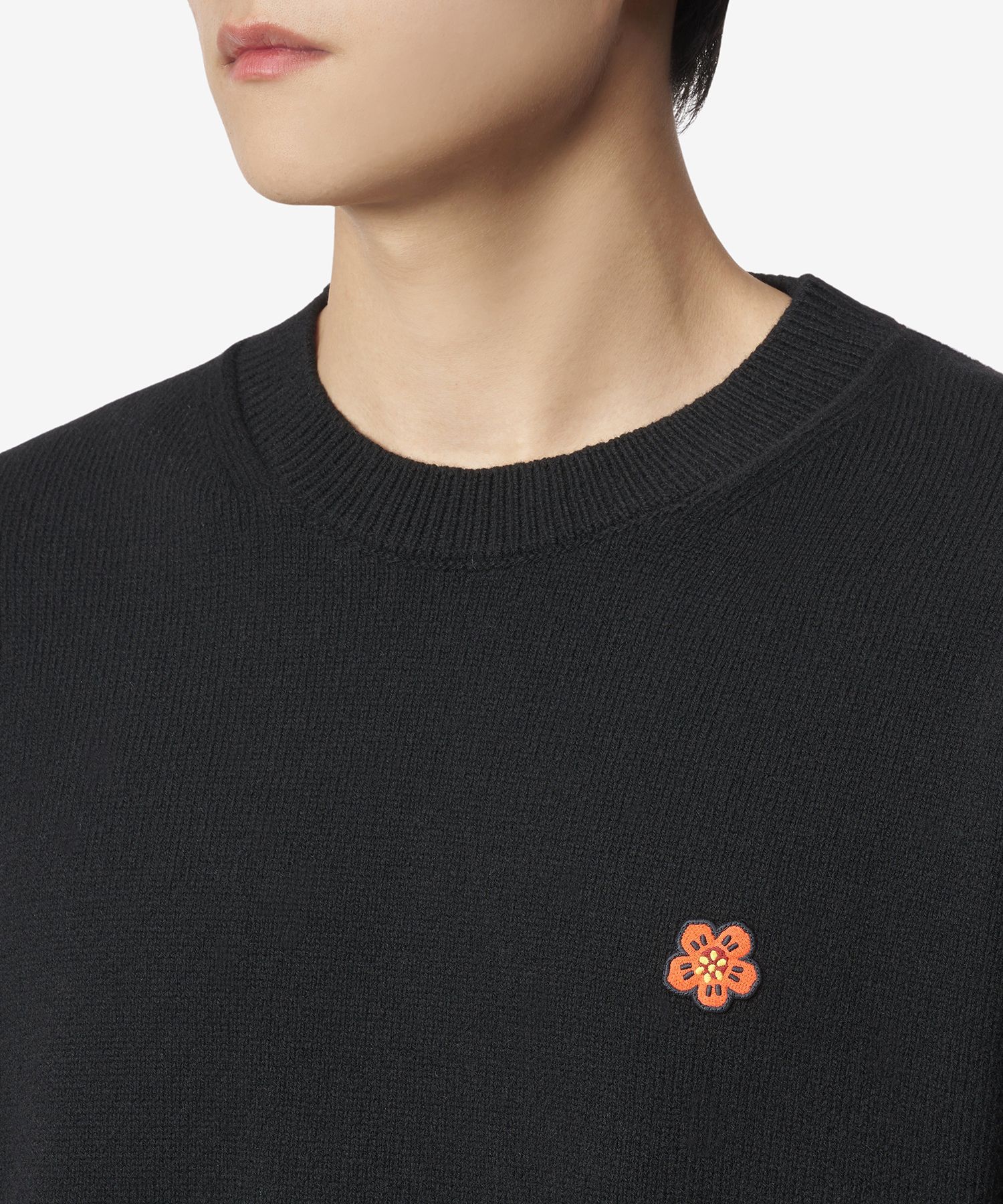 MUSINSA | KENZO Regular Bokeh Flower Knitwear - Black