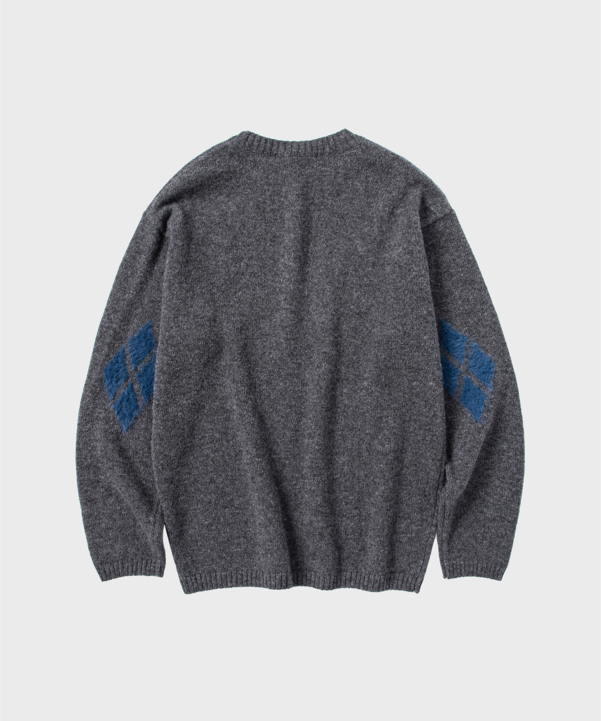 넌블랭크(NONBLANK) 아가일 패턴 니트_TAILOR GREY