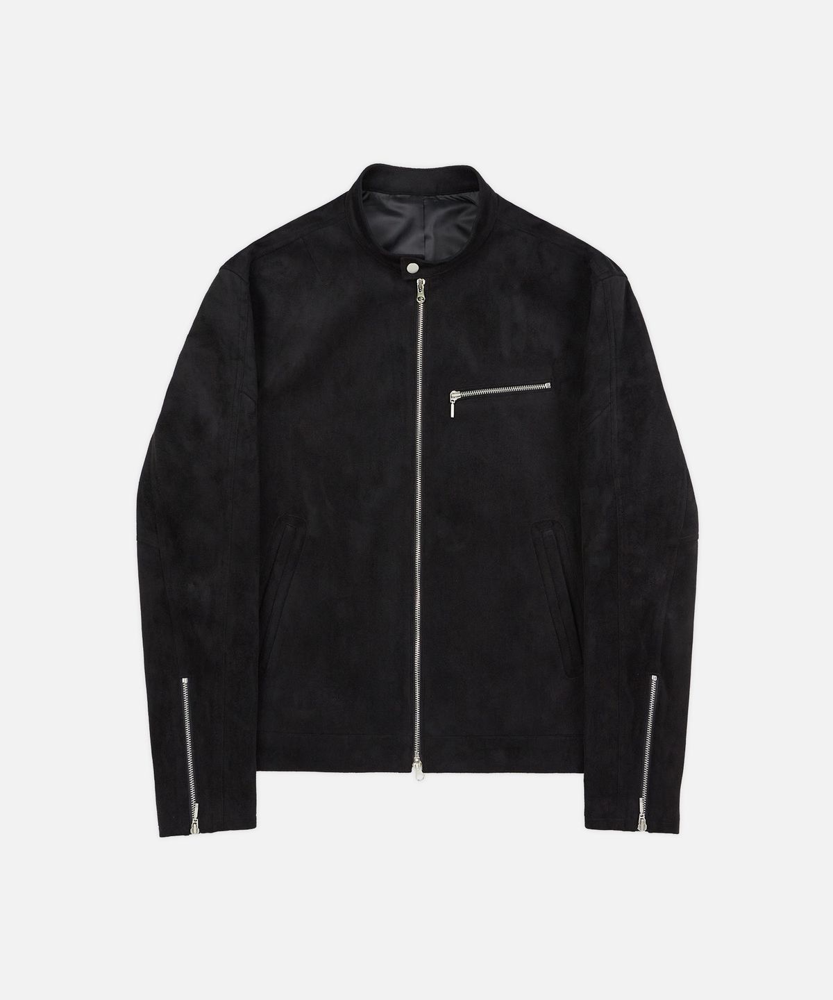 드로우핏(DRAW FIT) 바이커 싱글 스웨이드 자켓 [BLACK]
