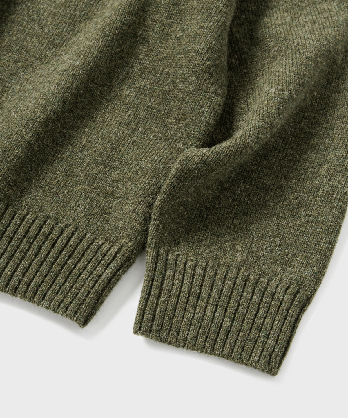 넌블랭크(NONBLANK) 울 칼라 니트_ARBORIST GREEN