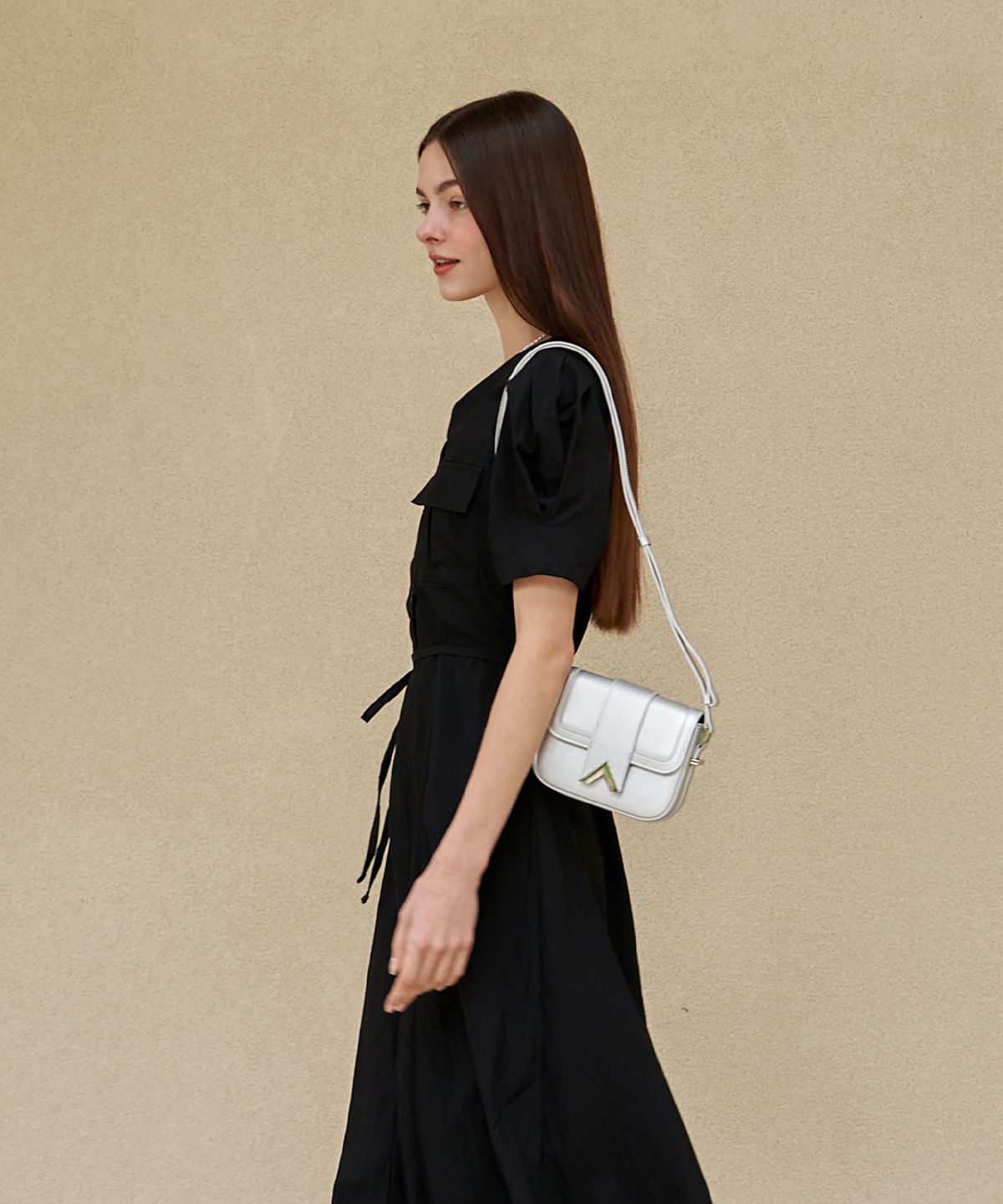 벨류엣(VALLUAT) Dellua mini bag_White Beige
