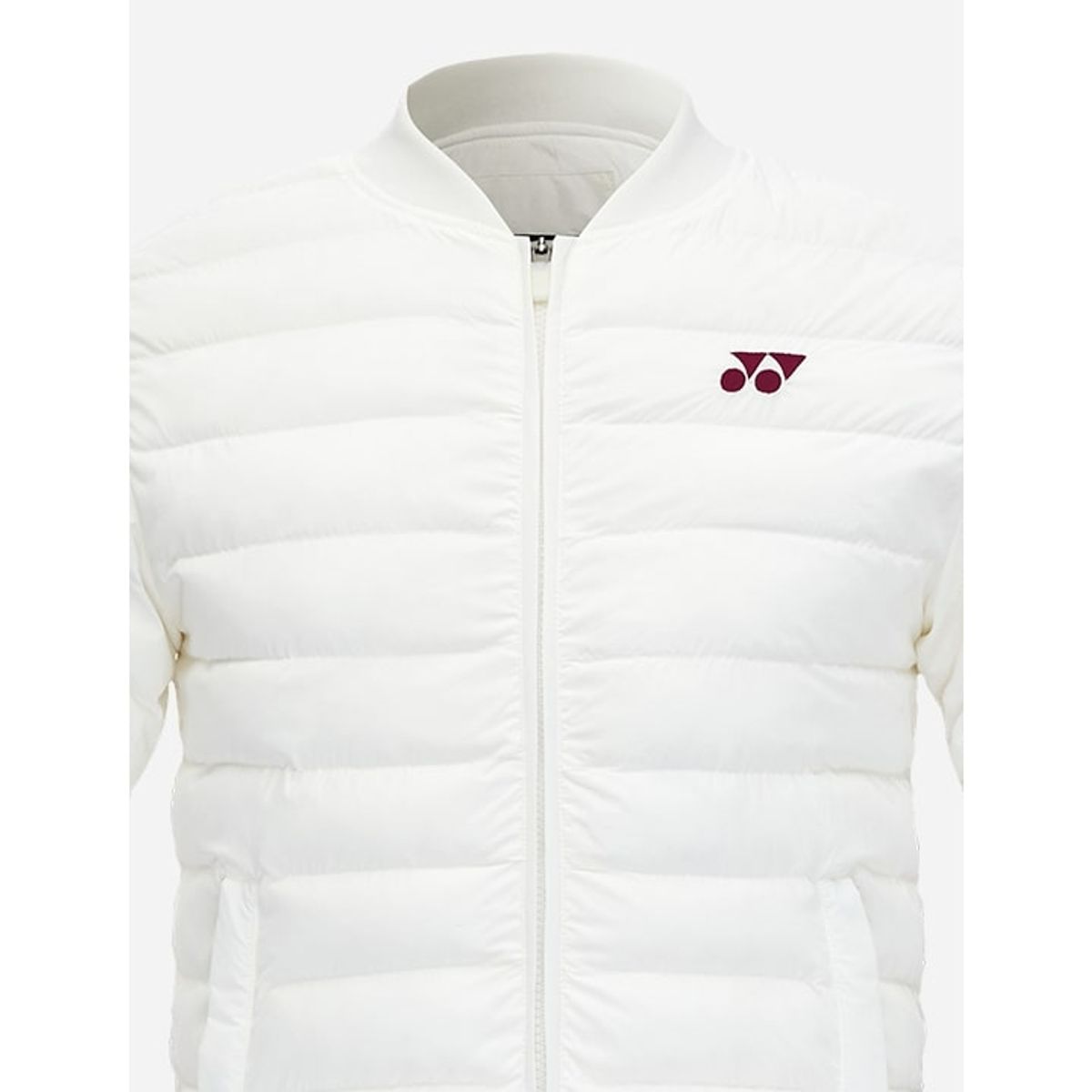 요넥스(YONEX) 233JP002U 화이트 공용 로고 포인트 슬림 패딩