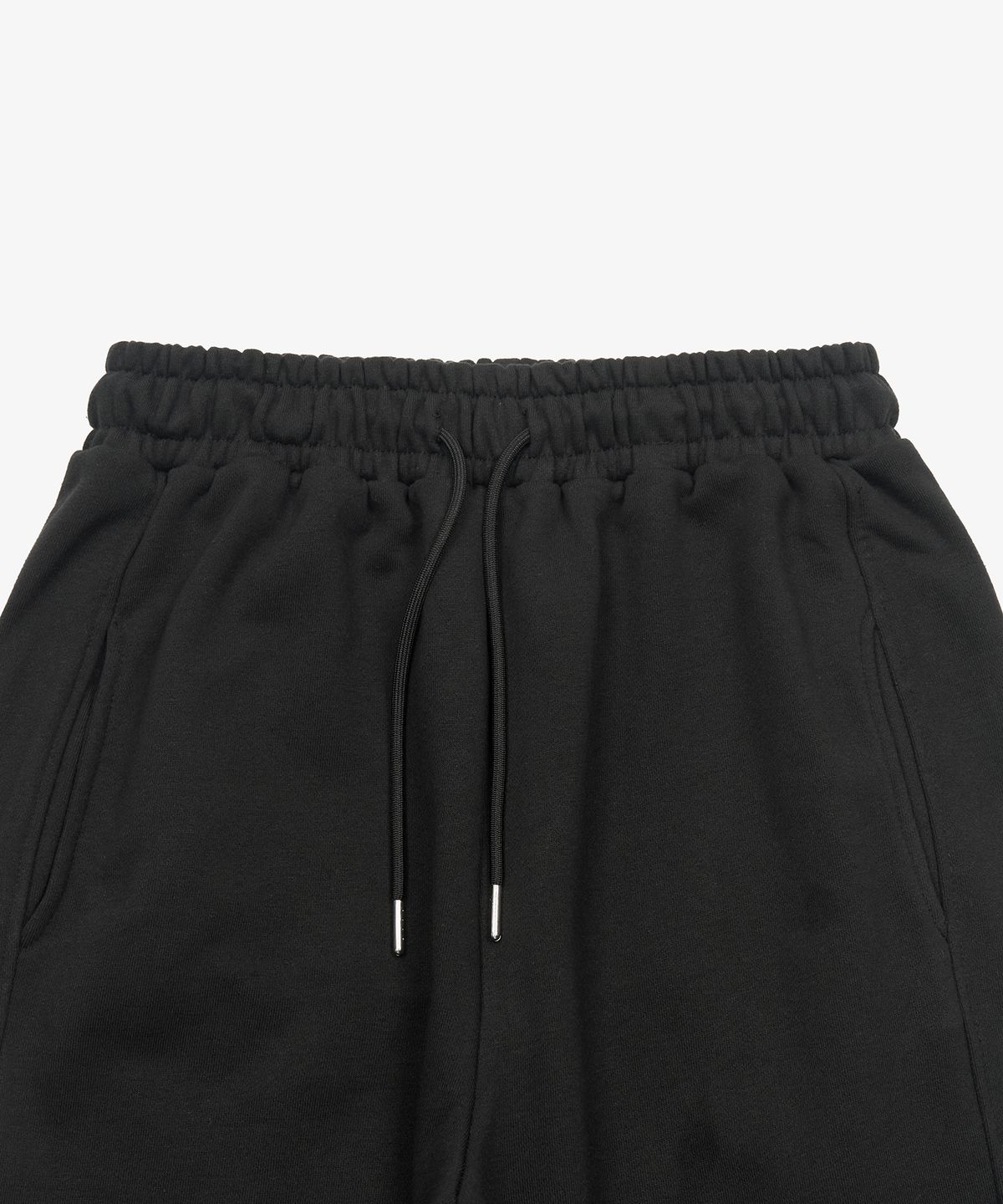토피(TOFFEE) 사이드 컷 라인 스웻 스트링 팬츠 (BLACK)