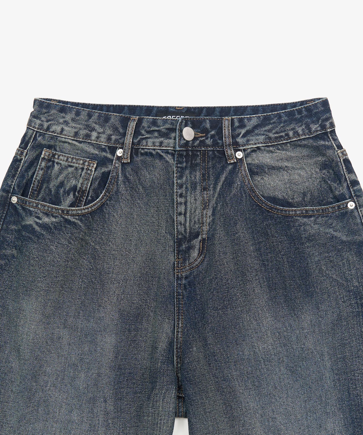 【TOFFEE】★送料・関税込★WIDE DENIM PANTS MUSINSA公式 | TOFFEE MORE WIDE DENIM PANTS (WASHED RAW BLACK)