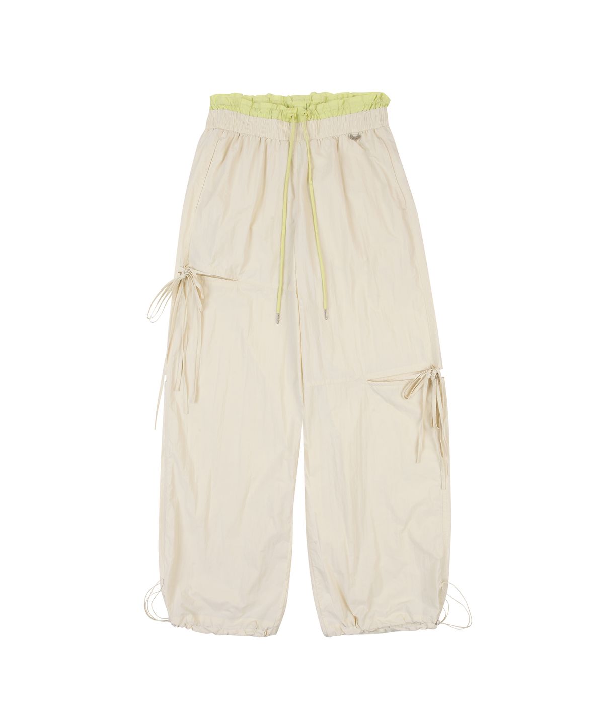라라폭스(LALAFOX) CUT OUT STRING TRACK PANTS IVORY BP1WP005