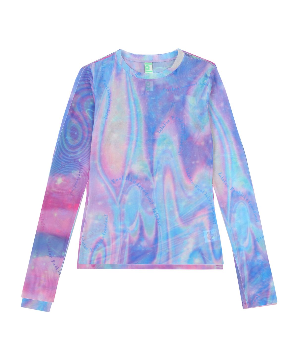 라라폭스(LALAFOX) SPACE SEETHROUGH T-SHIRT BLUE BP2CL002