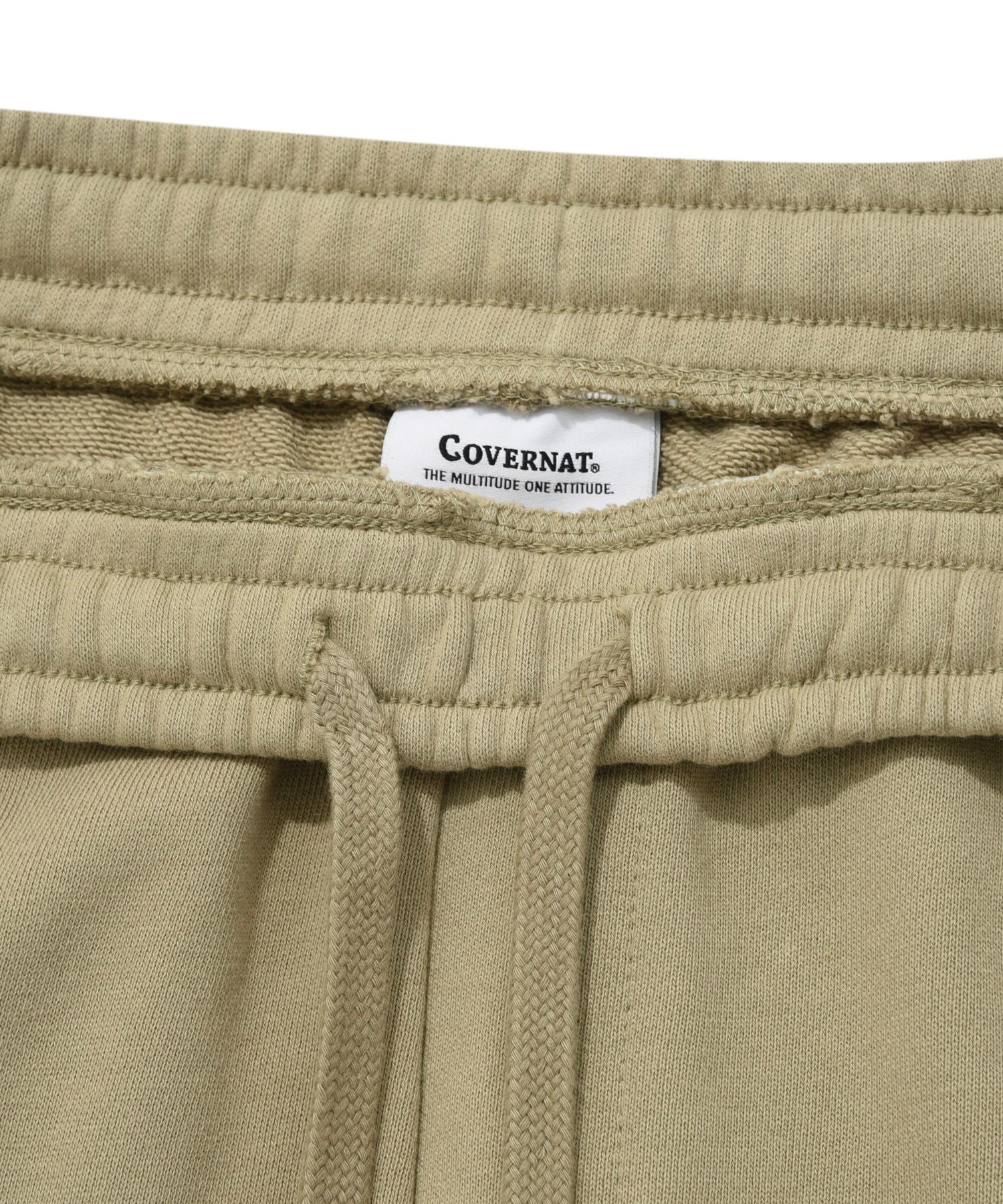 MUSINSA | COVERNAT Authentic Logo Sweat Jogger Pants Beige