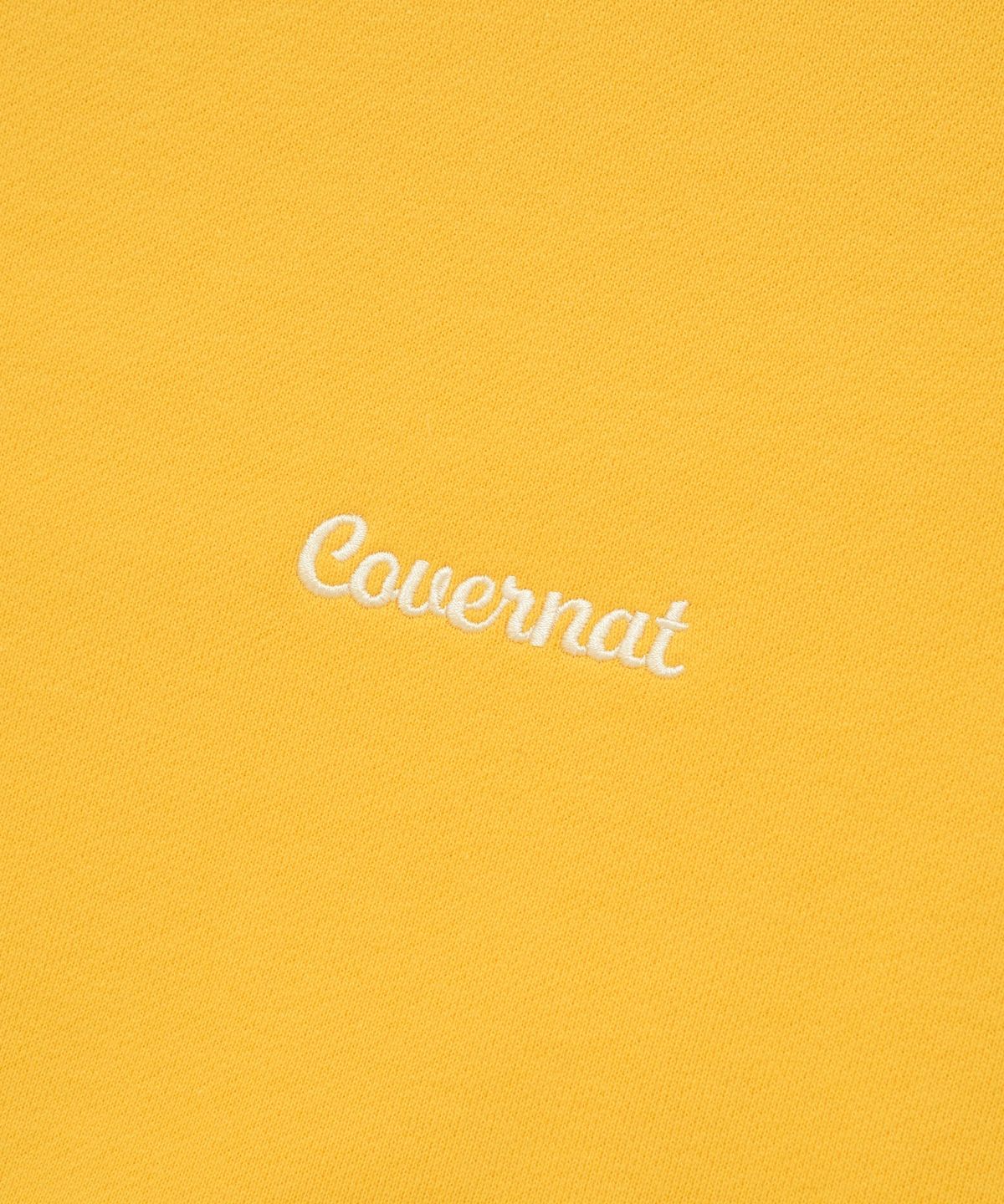 커버낫(COVERNAT) 모크넥 세미 오버 레글런 맨투맨 옐로우