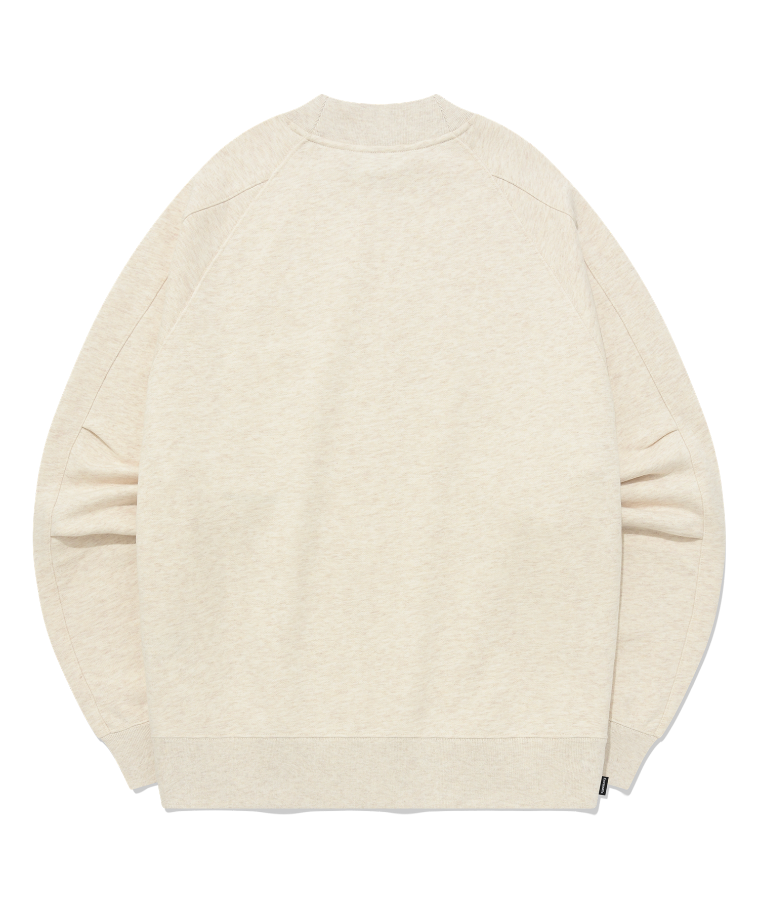 スウェット・トレーナー COVERNAT Mockneck semi over raglan man to man oatmeal MUSINSA | COVERNAT Mock Neck Semi Over Raglan Sweatshirt Oatmeal