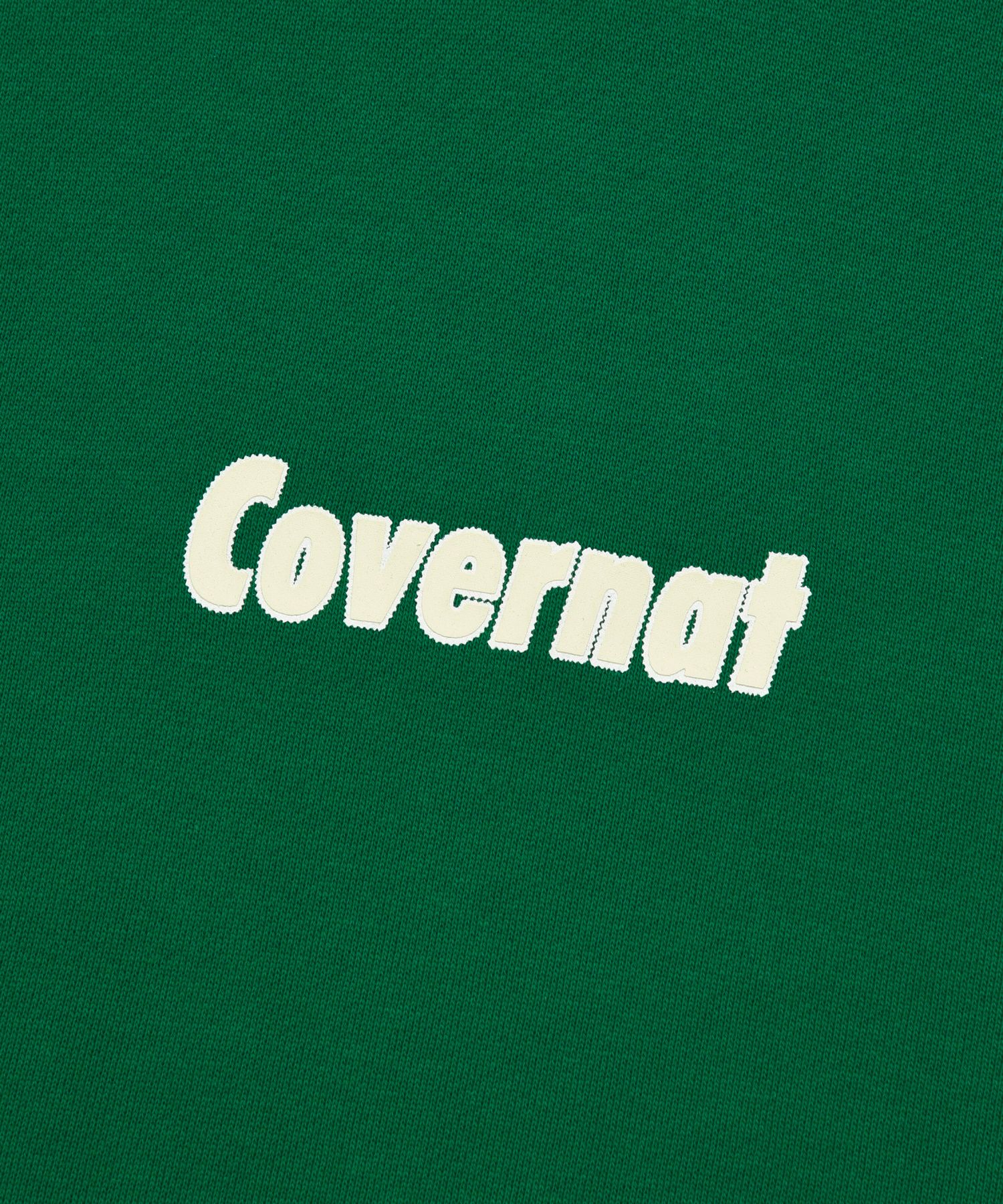 MUSINSA | COVERNAT Semi over raglan hoodie green
