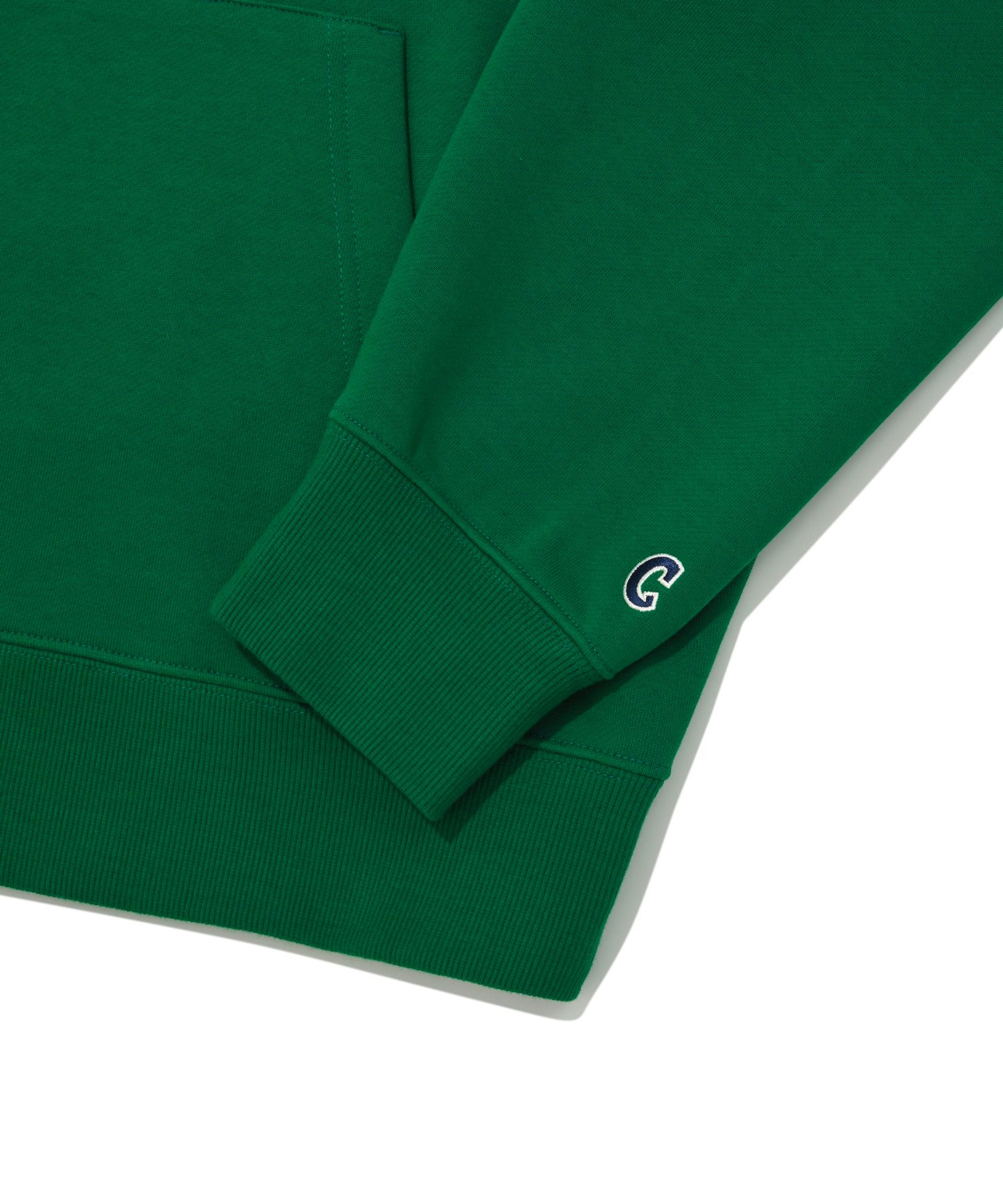 MUSINSA | COVERNAT Semi over raglan hoodie green
