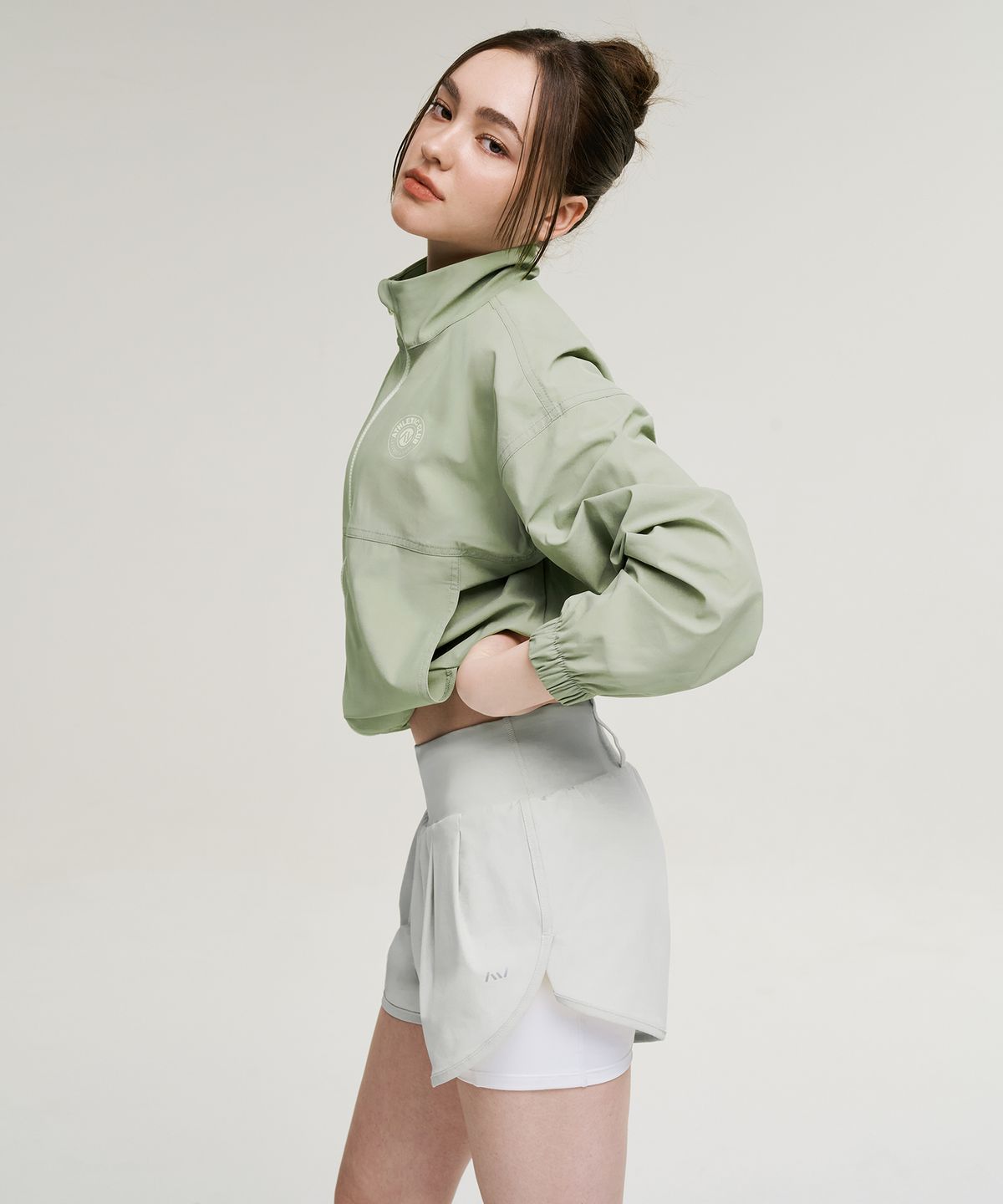 레이지비(LAZYBEE) [SET] 쿨터치 크롭 루즈핏 여성 집업 래쉬가드 + 스윔 팬츠 세트 (4컬러)