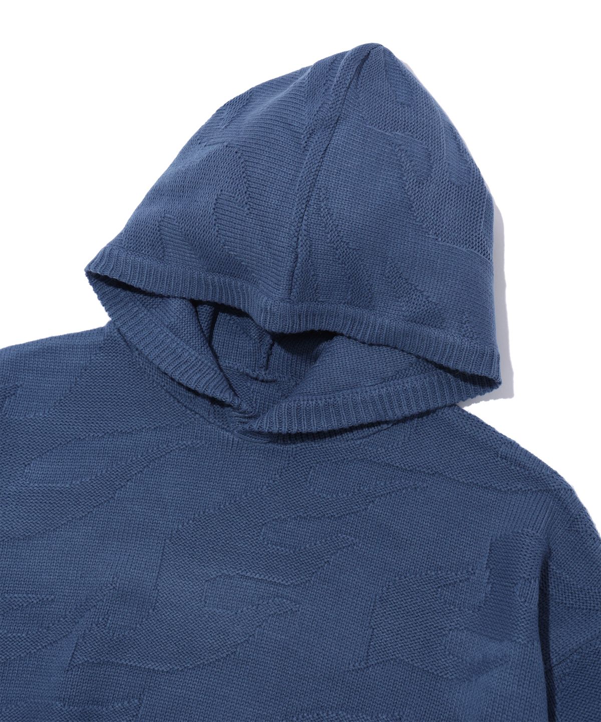 크리틱(CRITIC) FLAME HOOD KNIT BLUE