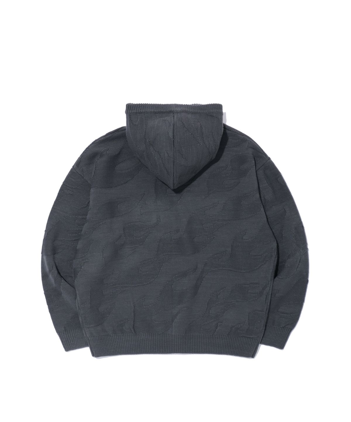 크리틱(CRITIC) FLAME HOOD KNIT CHARCOAL