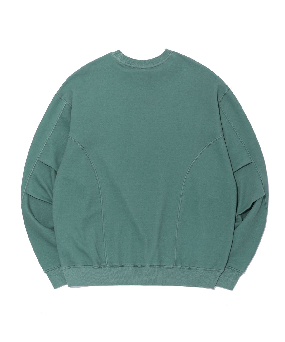 크리틱(CRITIC) WORMHOLE LOGO DIVIDED SWEATSHIRTS GREEN