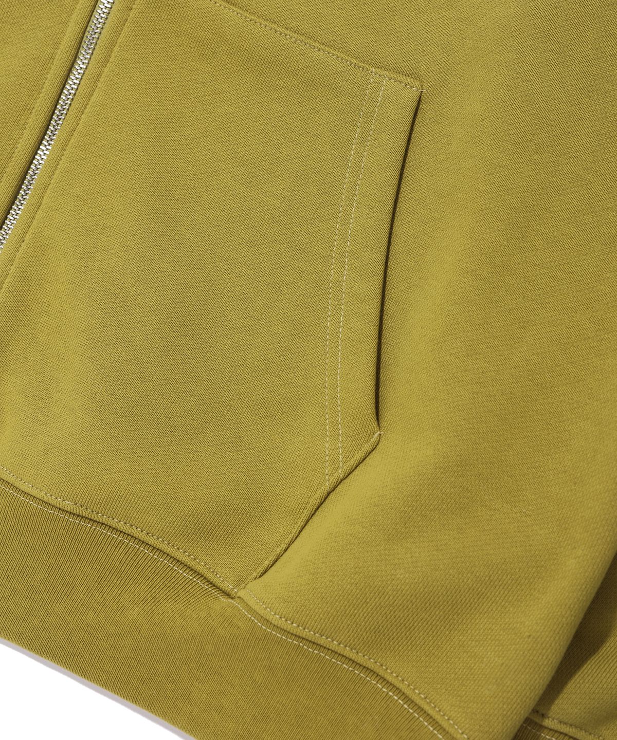 크리틱(CRITIC) WORMHOLE LOGO HOODIE ZIP-UP OLIVE