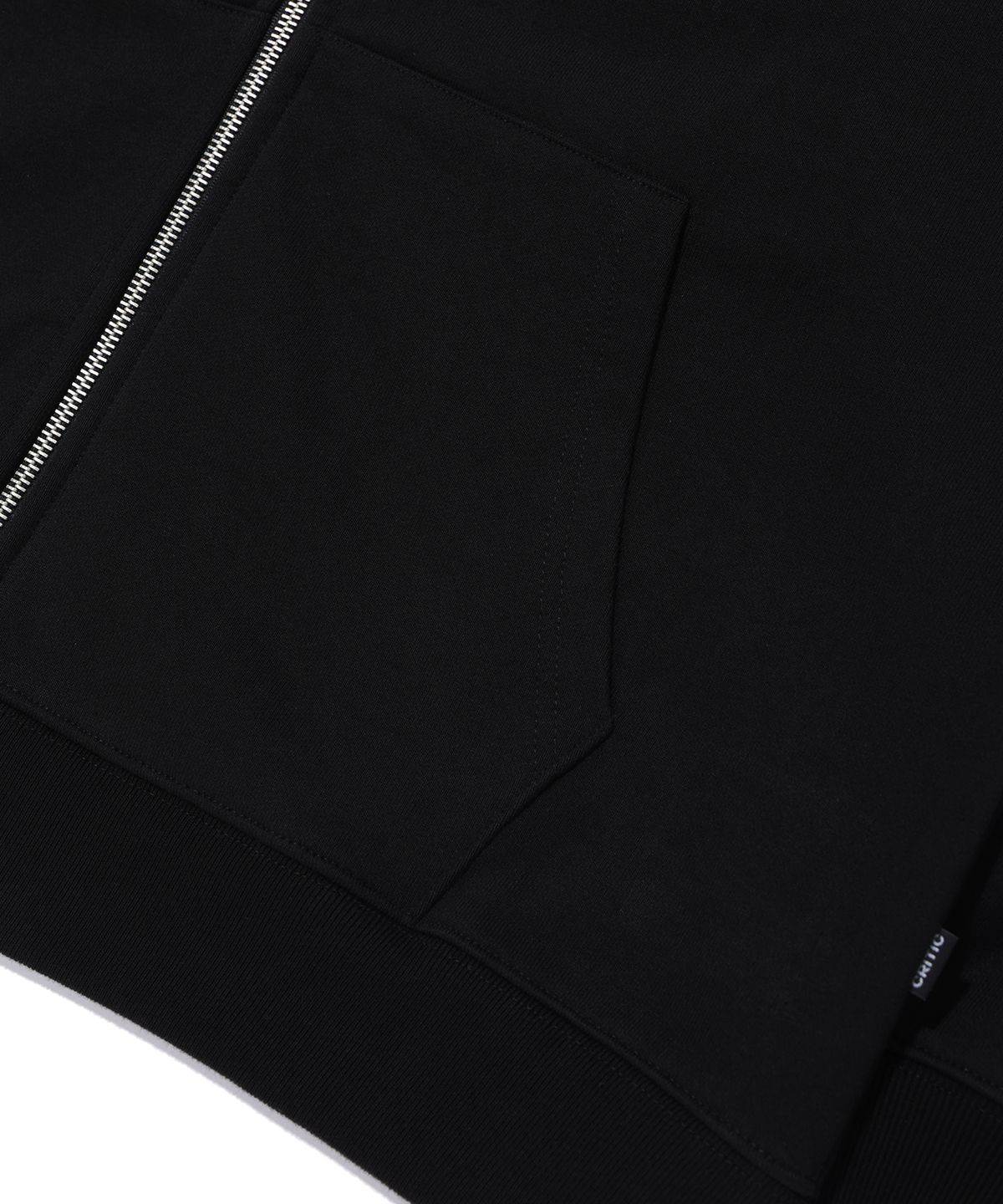크리틱(CRITIC) WORMHOLE LOGO HOODIE ZIP-UP BLACK