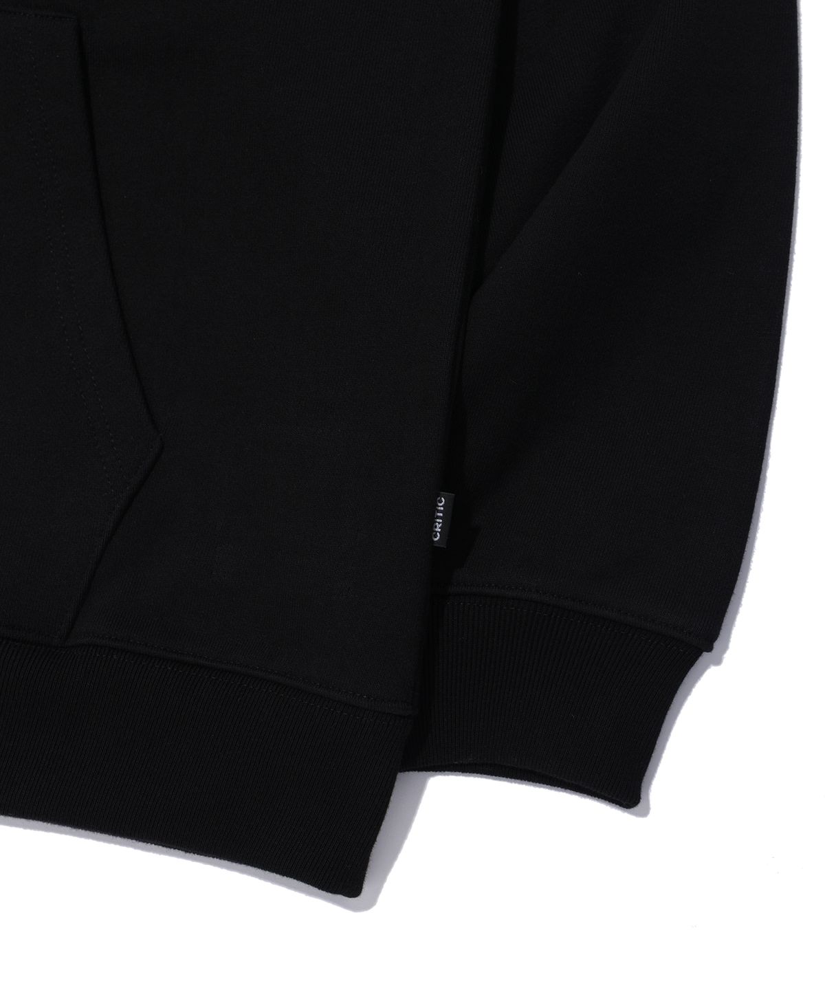 크리틱(CRITIC) WORMHOLE LOGO HOODIE ZIP-UP BLACK