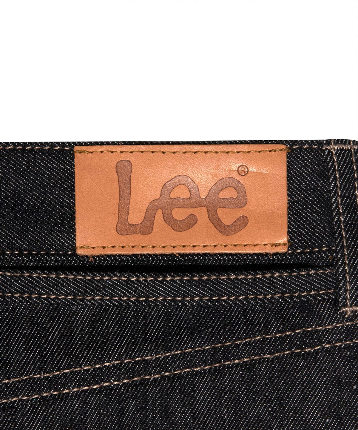 리(LEE) 데님 벨트 롱 스커트 블랙