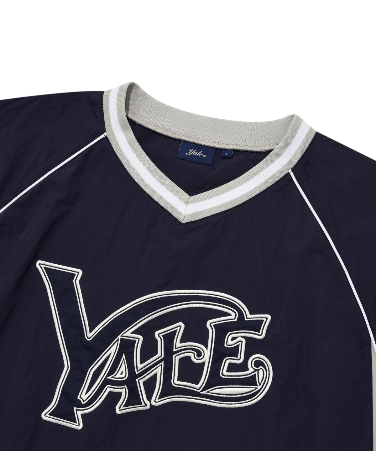 예일(YALE) 나일론 스포츠 팀 저지 롱슬리브_네이비