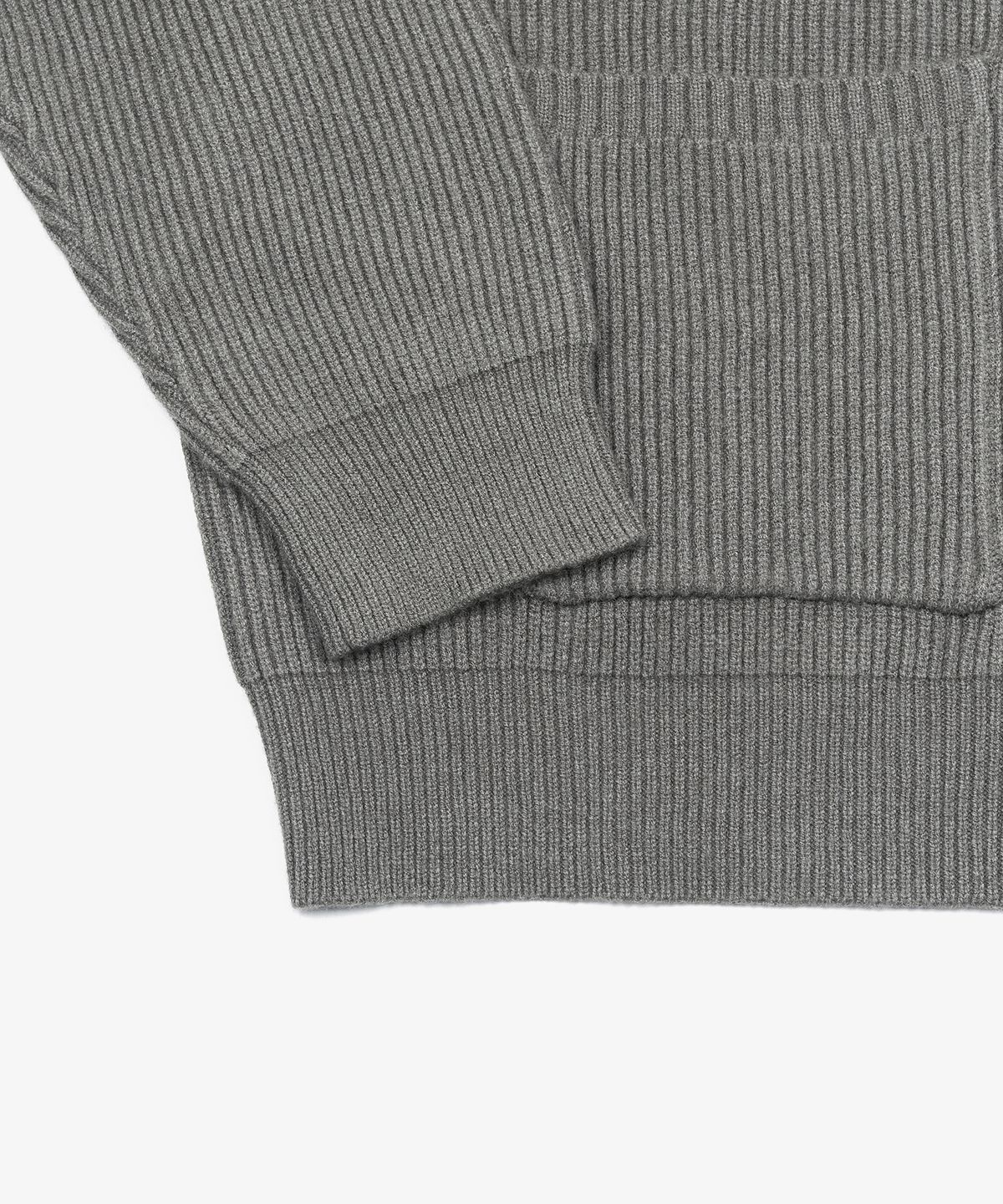 토피(TOFFEE) 카라 투웨이 집업  니트 (GREY)
