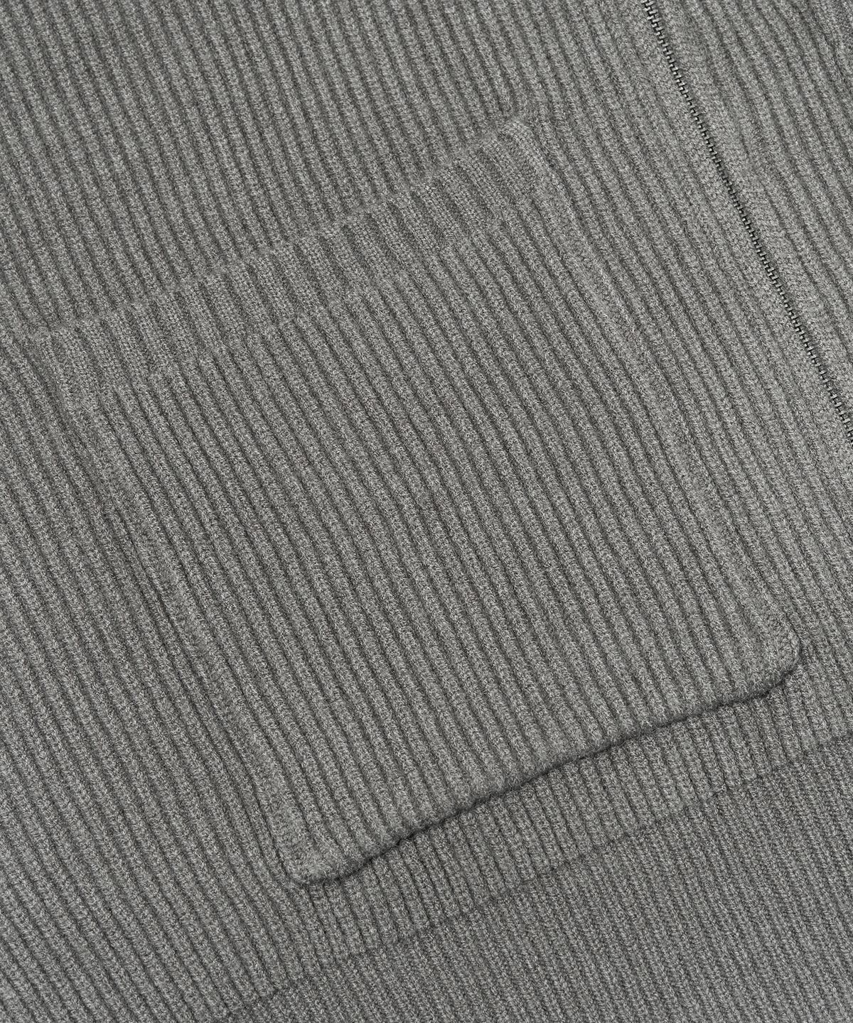 토피(TOFFEE) 카라 투웨이 집업  니트 (GREY)