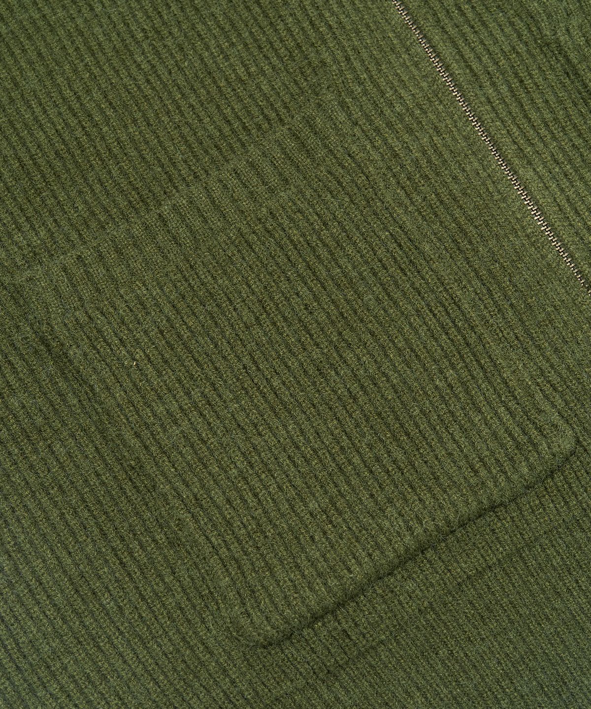 토피(TOFFEE) 카라 투웨이 집업  니트 (GREEN)