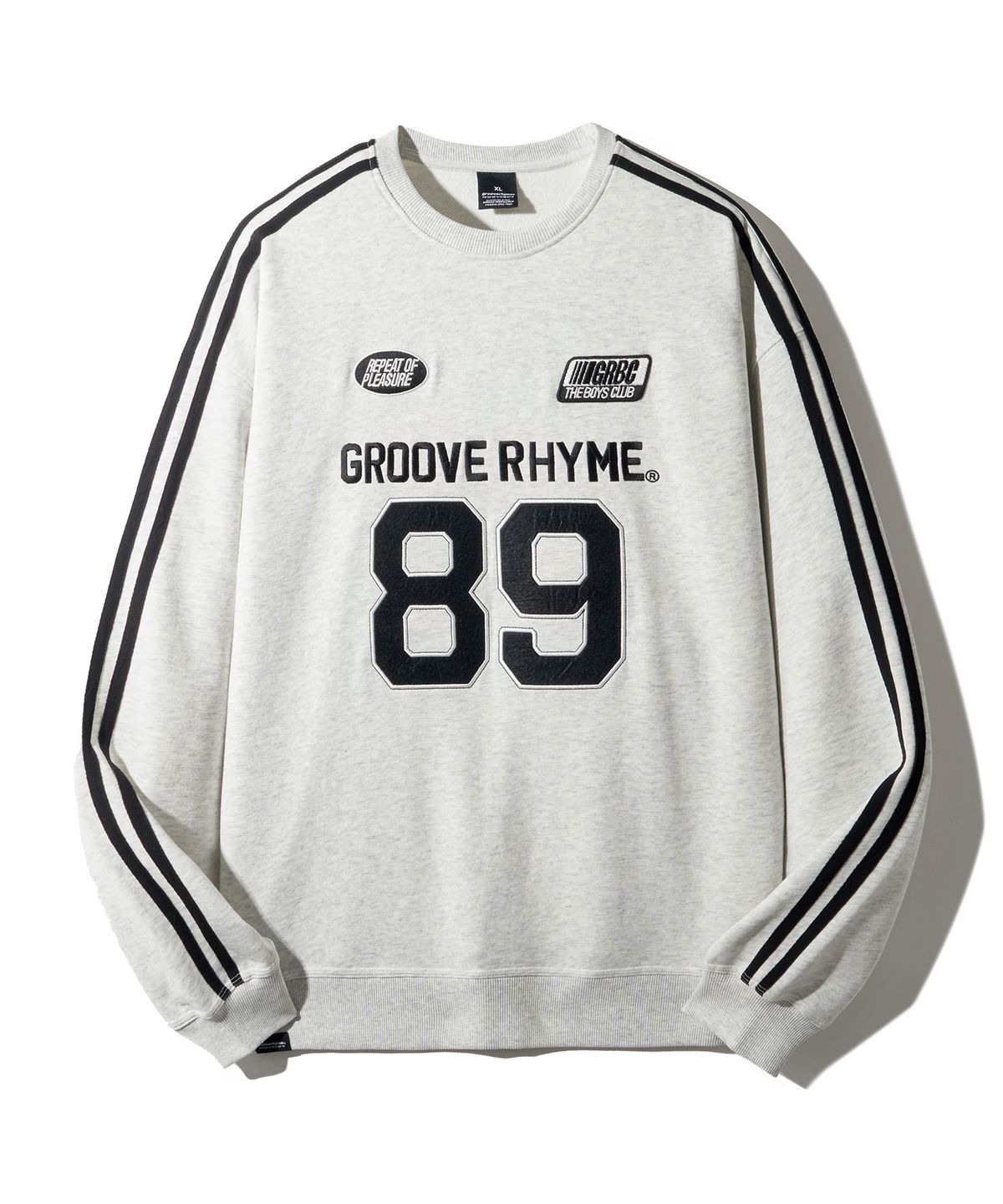 그루브라임(GROOVE RHYME) 89 LINE2 SWEATSHIRT & HOODIE (OATMEAL GREY) [LRSFCTH770M/LRSFCTM755M/LRSWCTH916M/LRSWCTM915M]