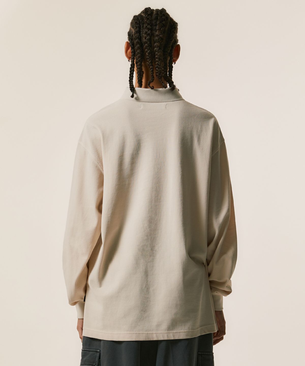 엘엠씨(LMC) TECH PK COLLAR LONG SLV TEE cream
