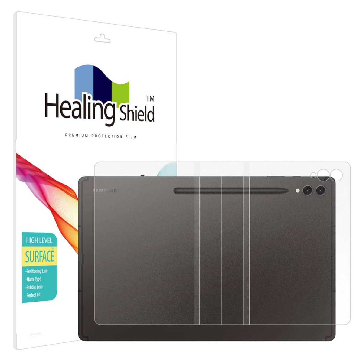 힐링쉴드(HEALINGSHIELD) 갤럭시탭S9 울트라 하이레벨 무광 후면보호필름 1매