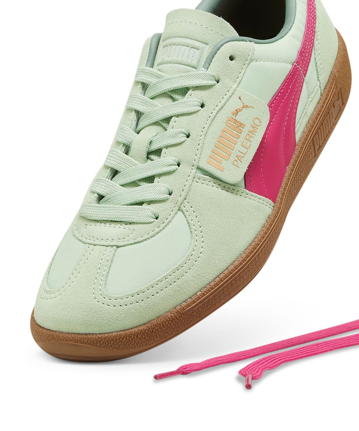 푸마(PUMA) 팔레르모 OG - 라이트그린:핑크:검 / 383011-07